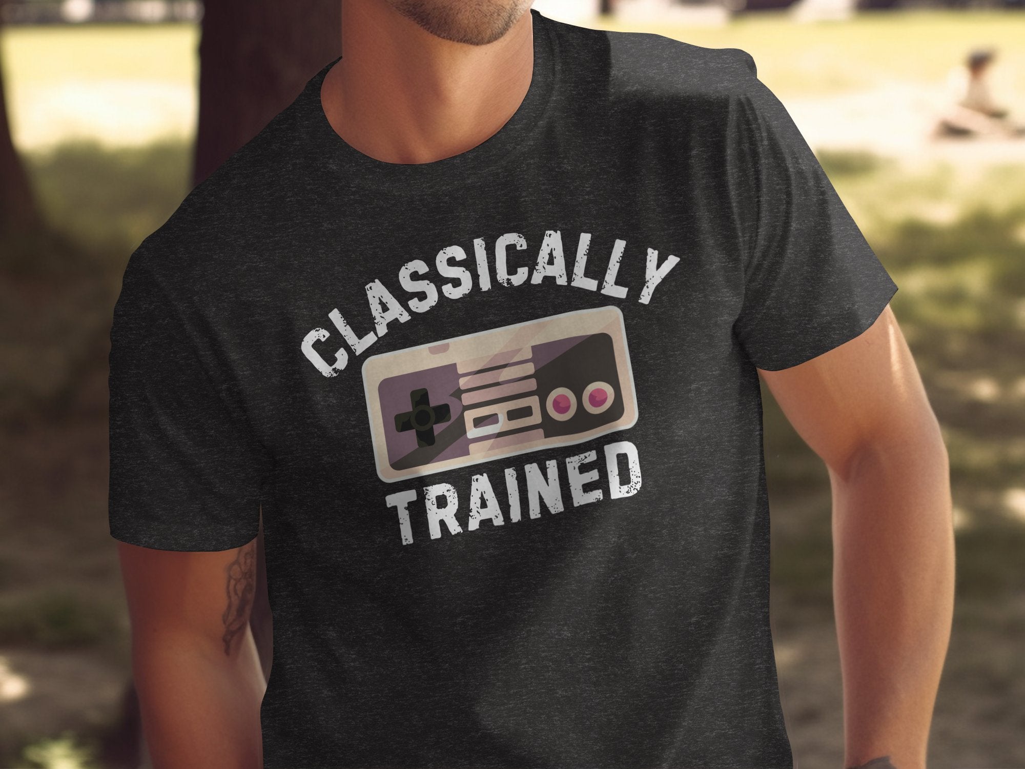 Classically Trained Retro Gaming Graphic T-Shirt Product
