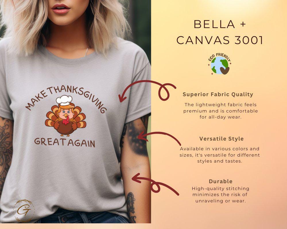 Thanksgiving Turkey Shirt, Make Thanksgiving Great Again Tee