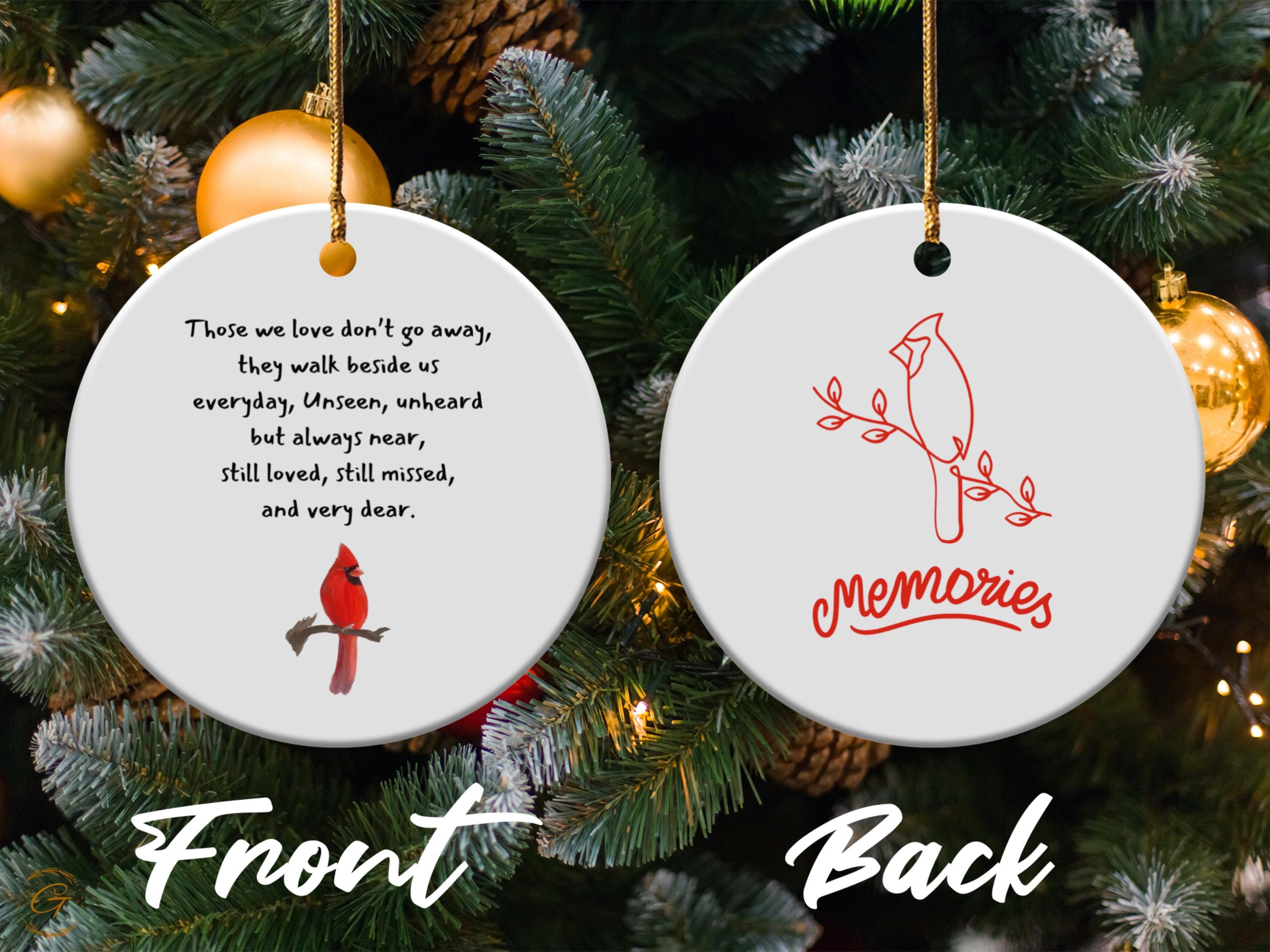 Cardinal Pet Loss Ornament - Personalized Pet Memorial Keepsake |Pet Remembrance Gift | Sympathy Ornament for Pet Loss Memorial Pet Sympathy