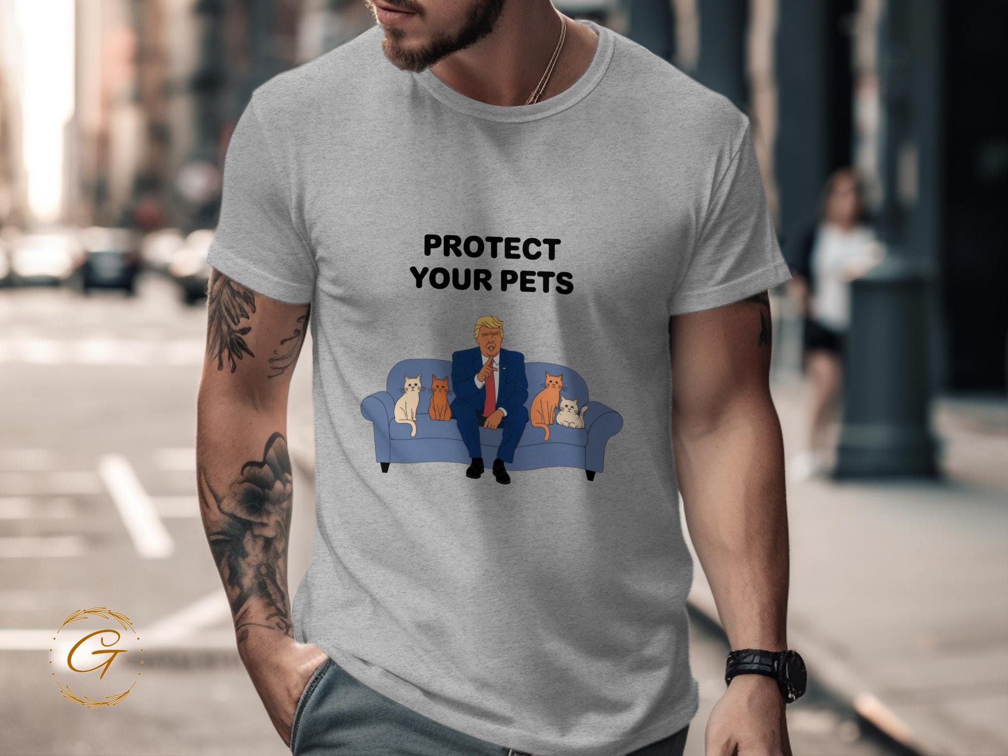 Trump Protect Your Pets T-Shirt, Political Animal Lover Tee