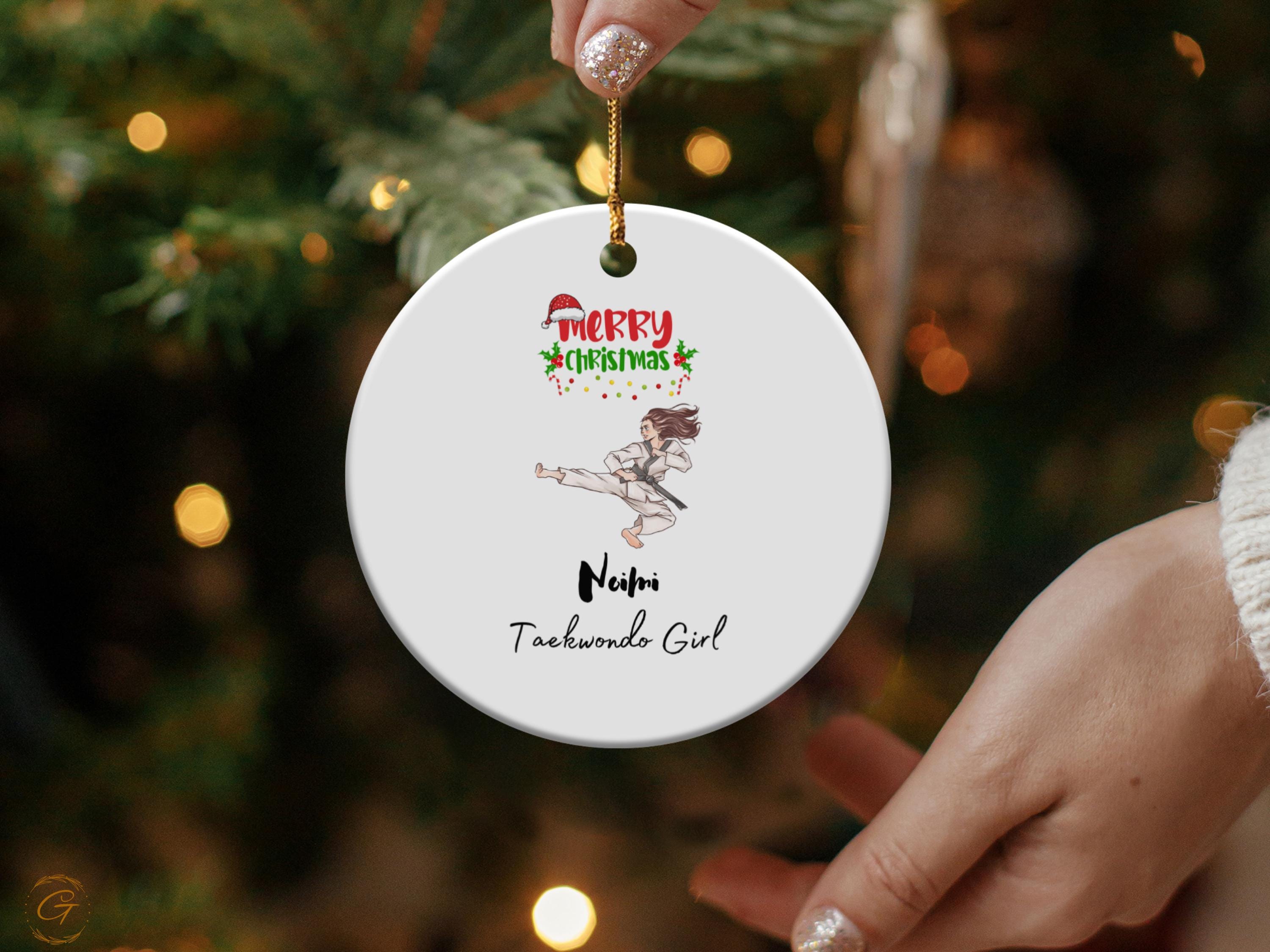 Personalized Taekwondo Ornament
