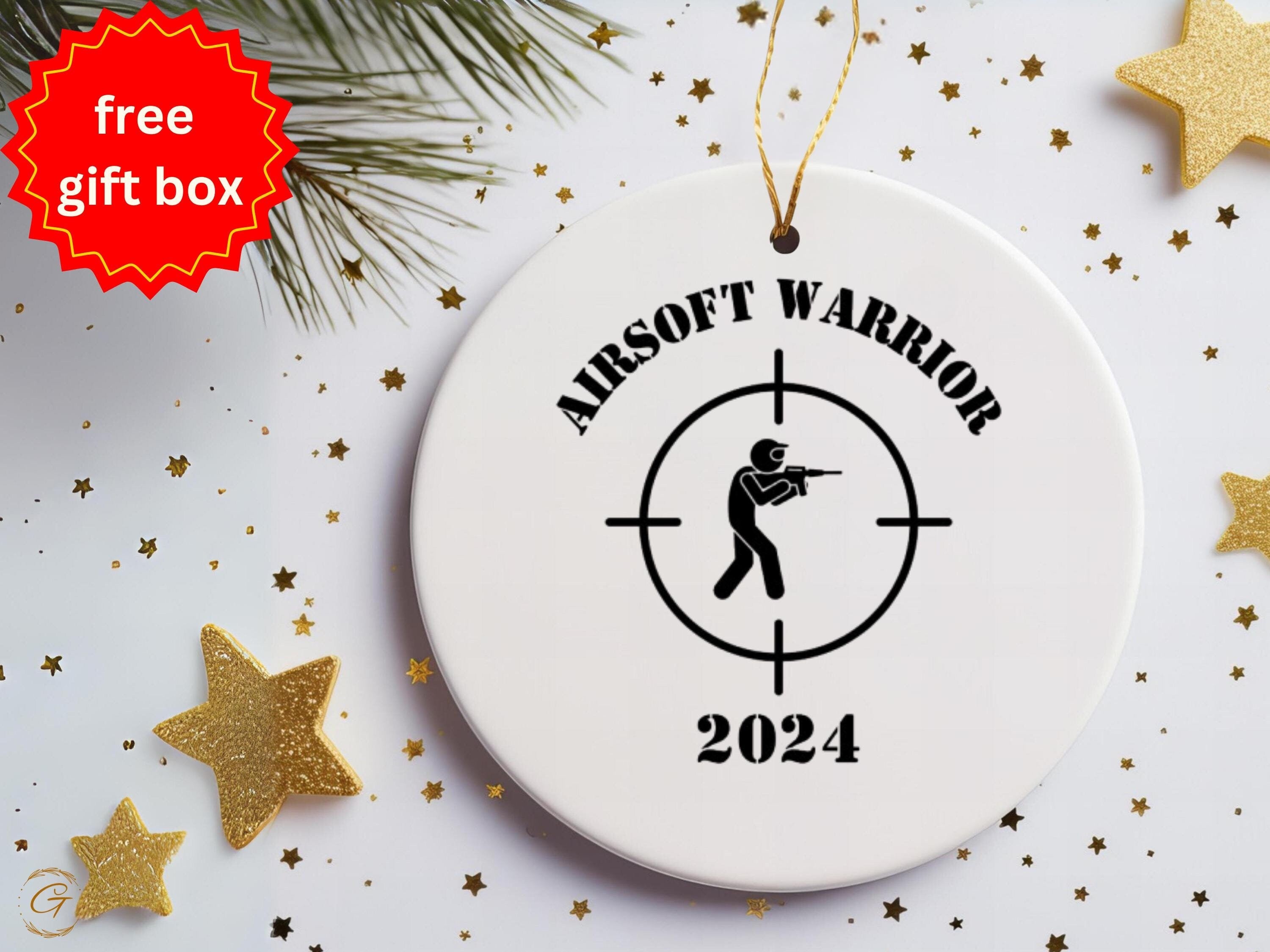 Airsoft Warrior Ornament, Unique 2024 Airsoft Decorations
