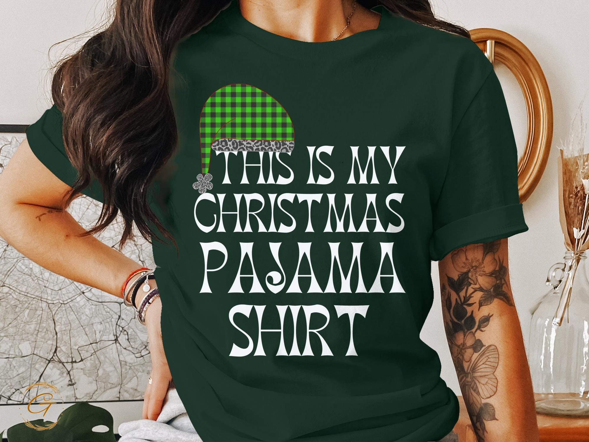 Christmas T-Shirt, Xmas Pajama Shirt for Holiday Festive Season Tee