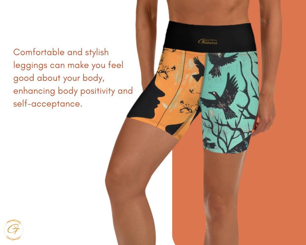 Crow Tree Design Yoga Shorts  High-Waisted Stretchy Activewear