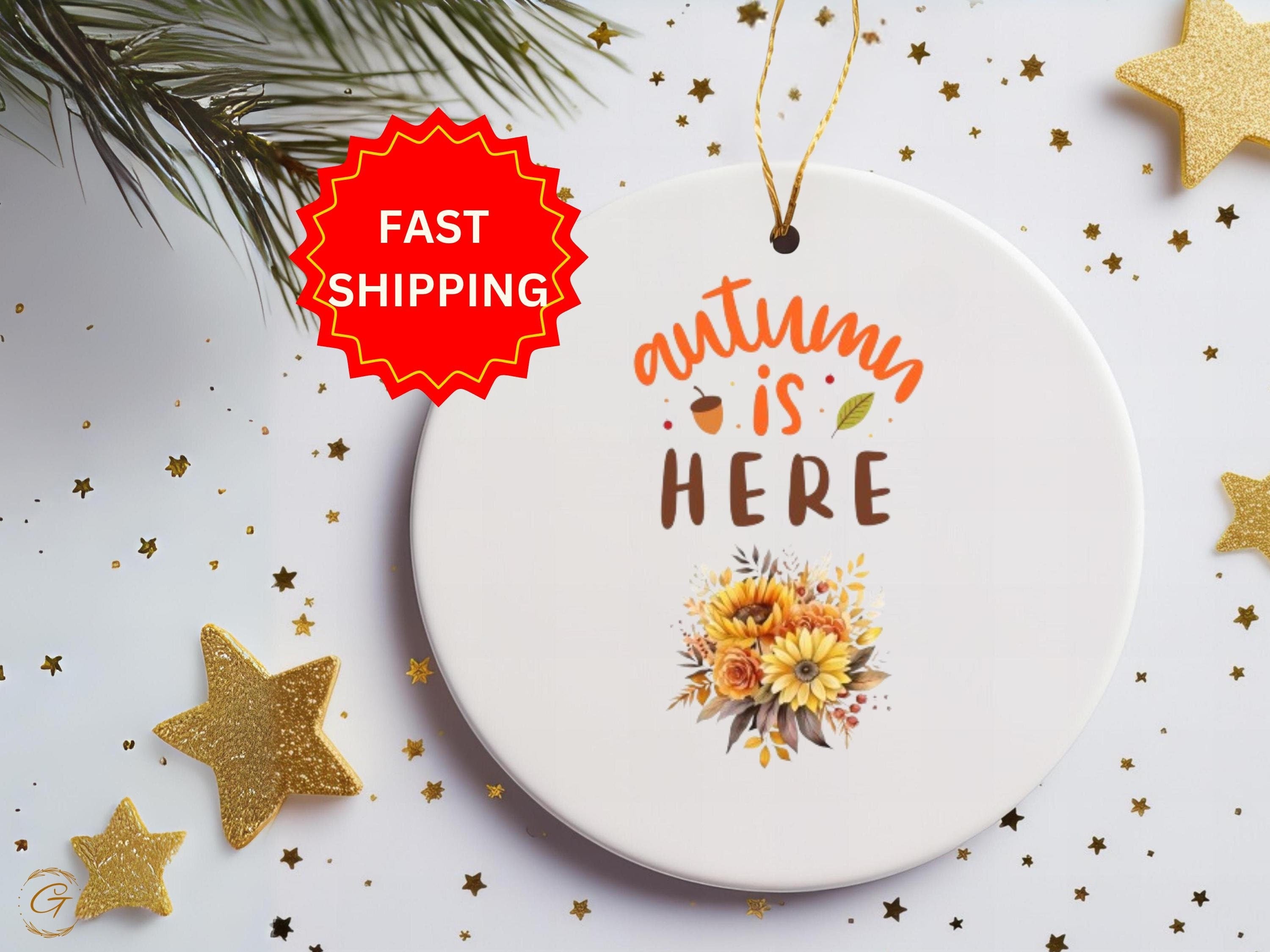 Autumn Ornament, Fall Keepsakes, Thanksgiving Decoration, Seasonal Hanging Ornament, Rustic Home Accent, Harvest Themed Decors, Unique Gifts