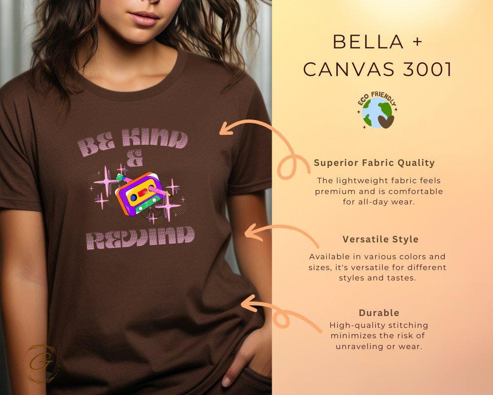 Vintage Be Kind Rewind T-Shirt, Retro Cassette Graphic Tee