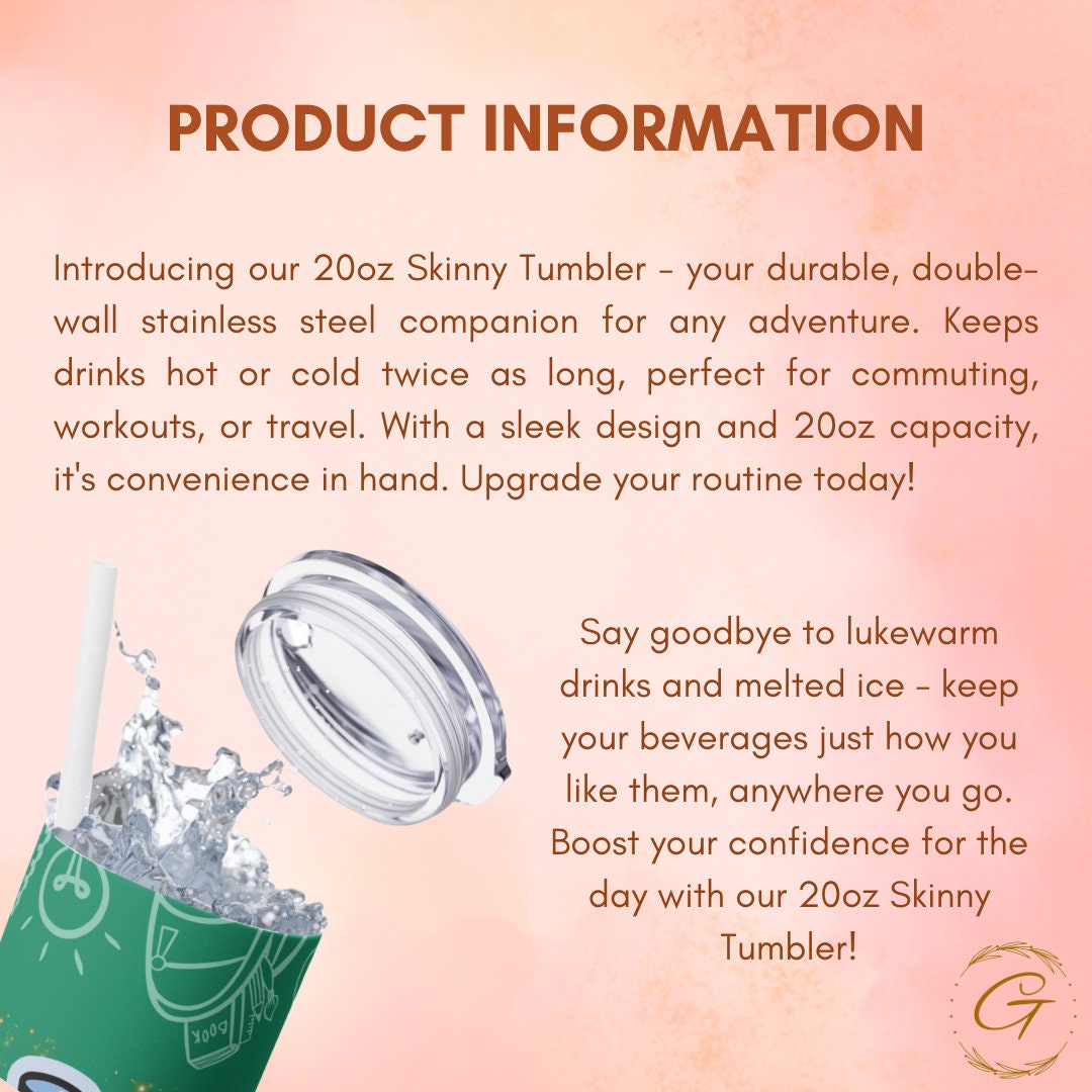 Custom Classroom Icons Tumbler
