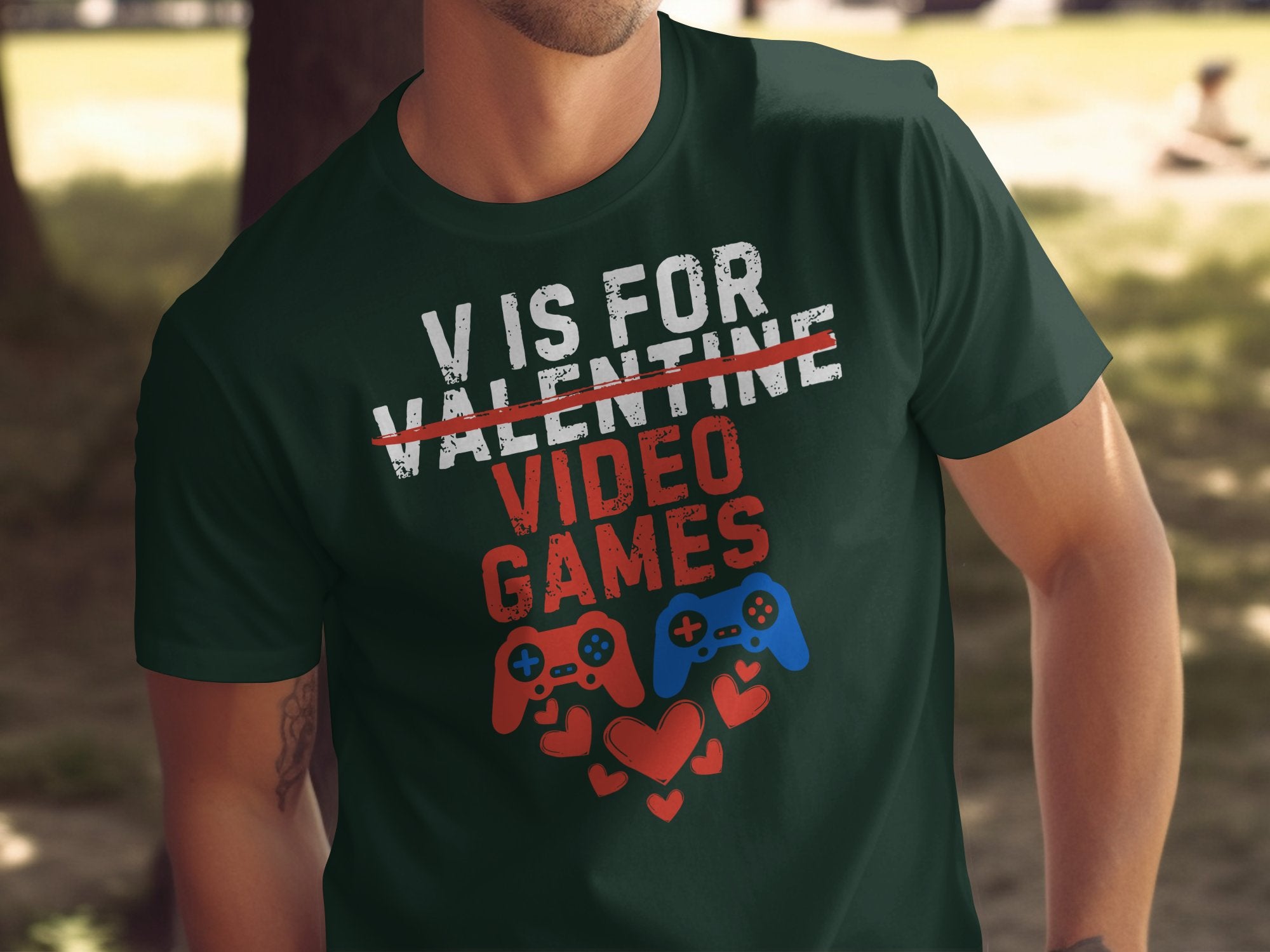 V Is For Video Games Controller Graphics T-shirt product