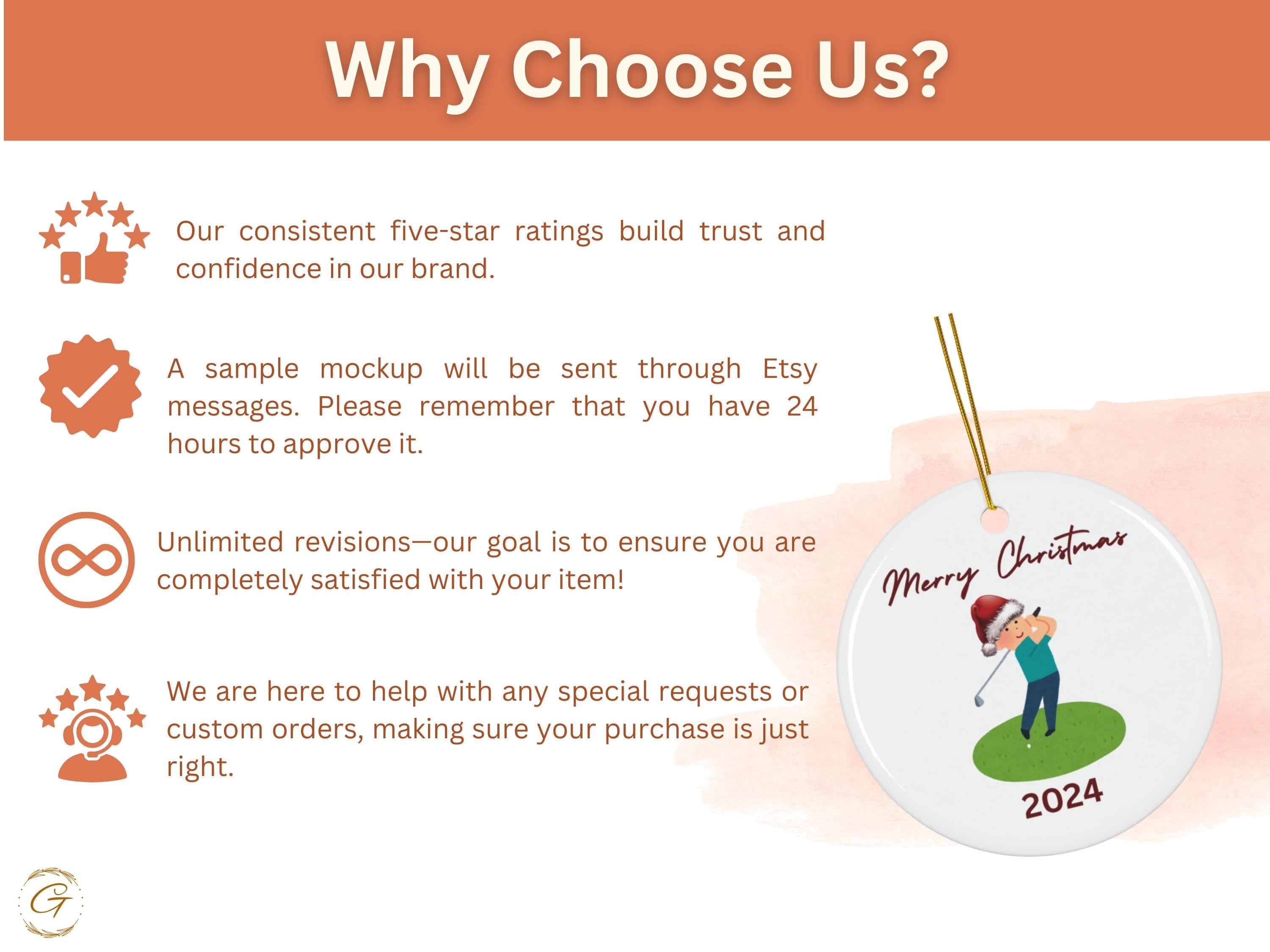 Golf Christmas Ornament, Merry Christmas 2024, Cute Golfer Christmas Decor, Fun Festive Holiday Decoration, Holiday Keepsake for Golf Lovers