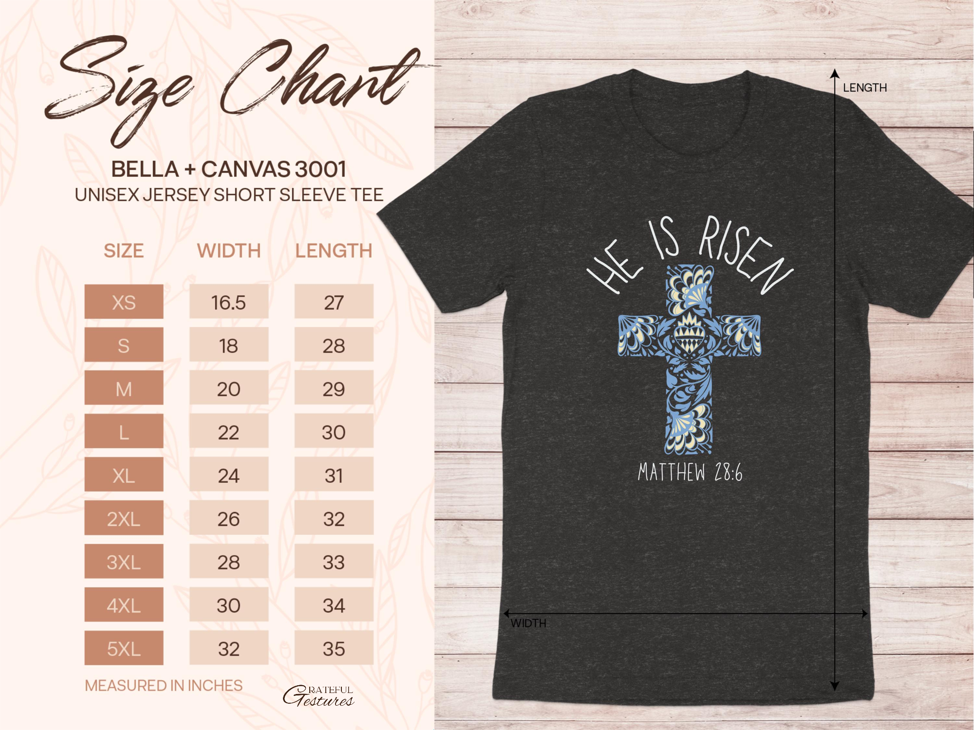He is Risen Matthew 28 6 Unisex Short Sleeve Tee product