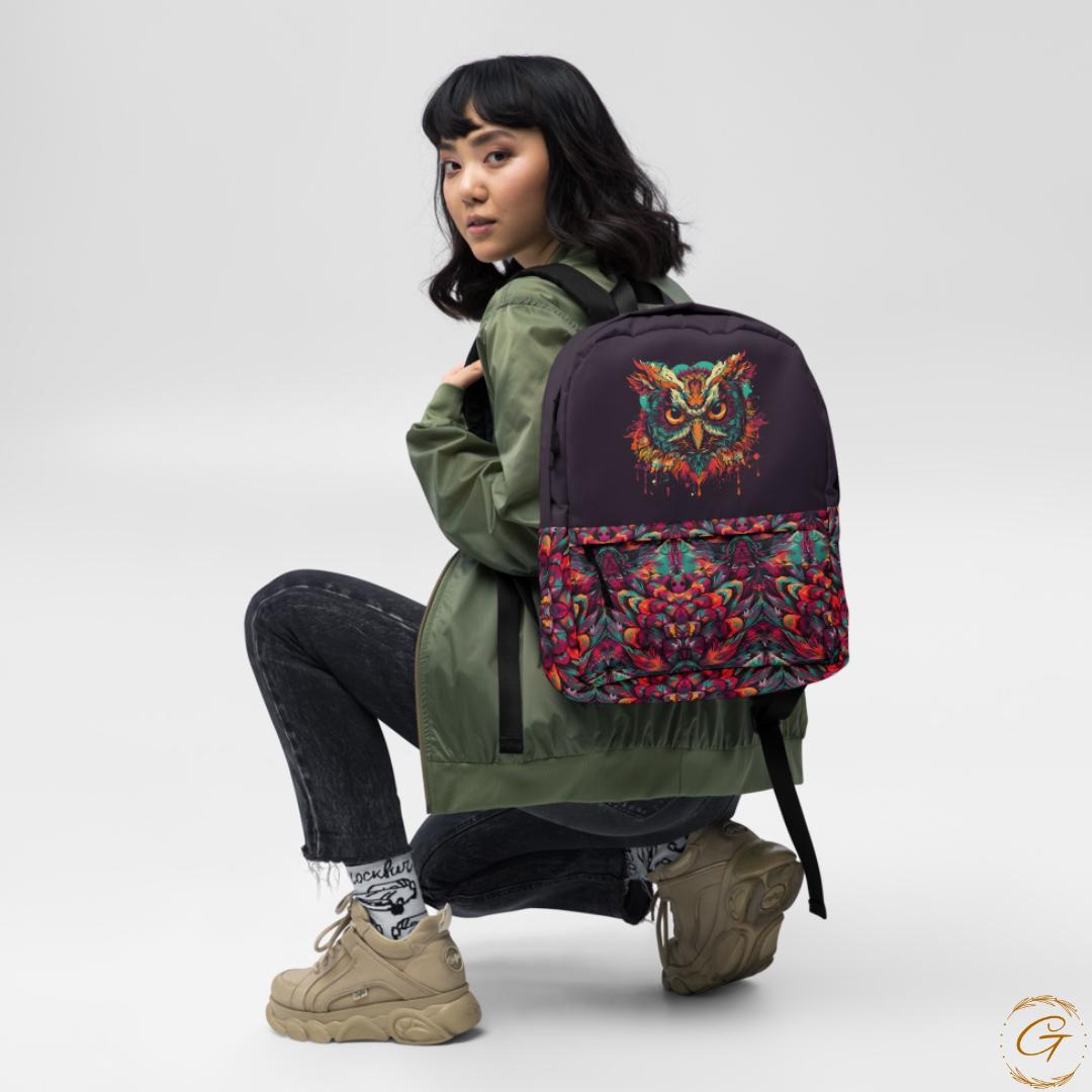 Owl Print Cute Backpack