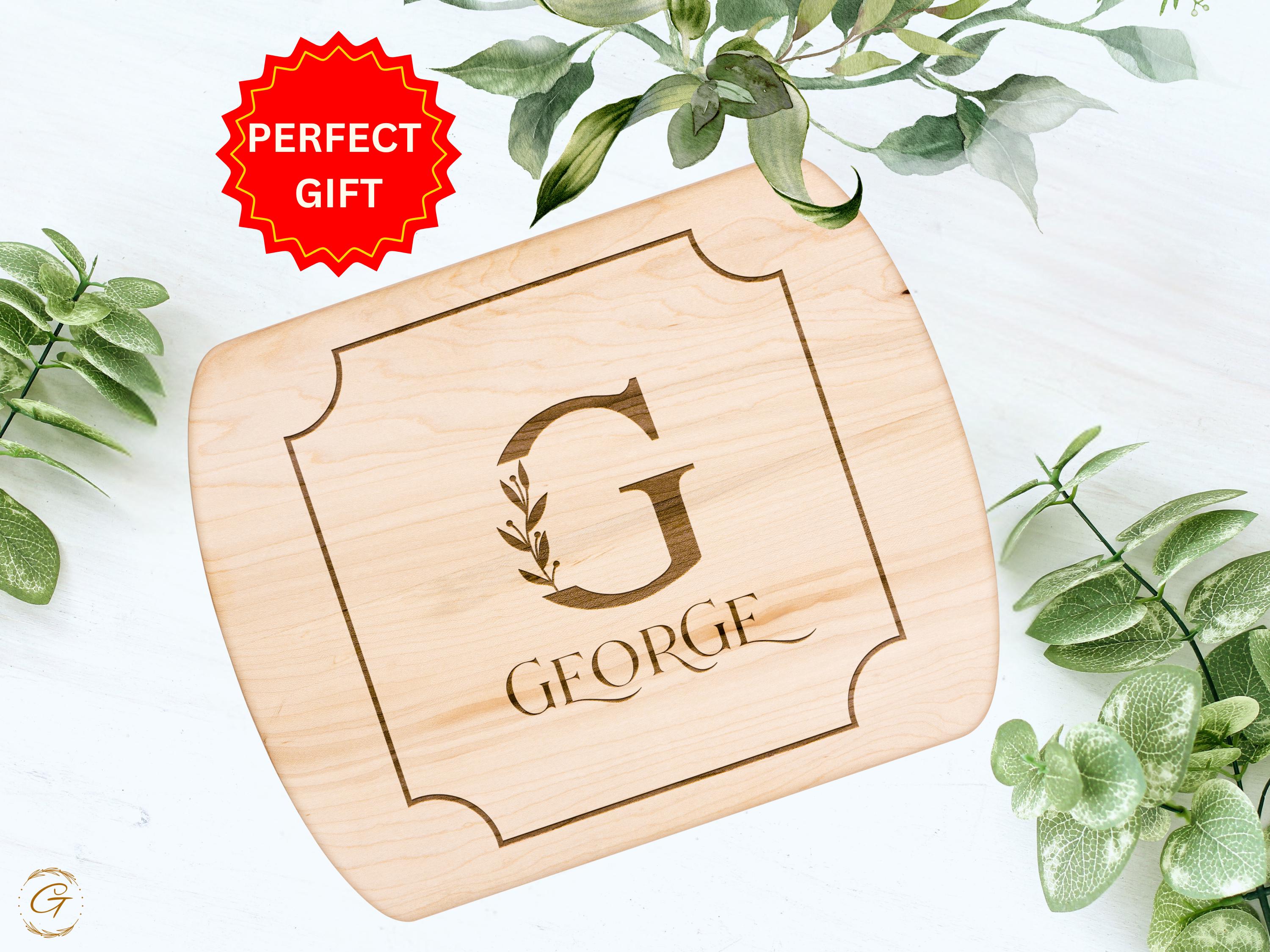 Personalized Hardwood Oval Cutting Board with Custom Name Engraving | Kitchen Decor | Unique Gift for Housewarming, Weddings,and Anniversary