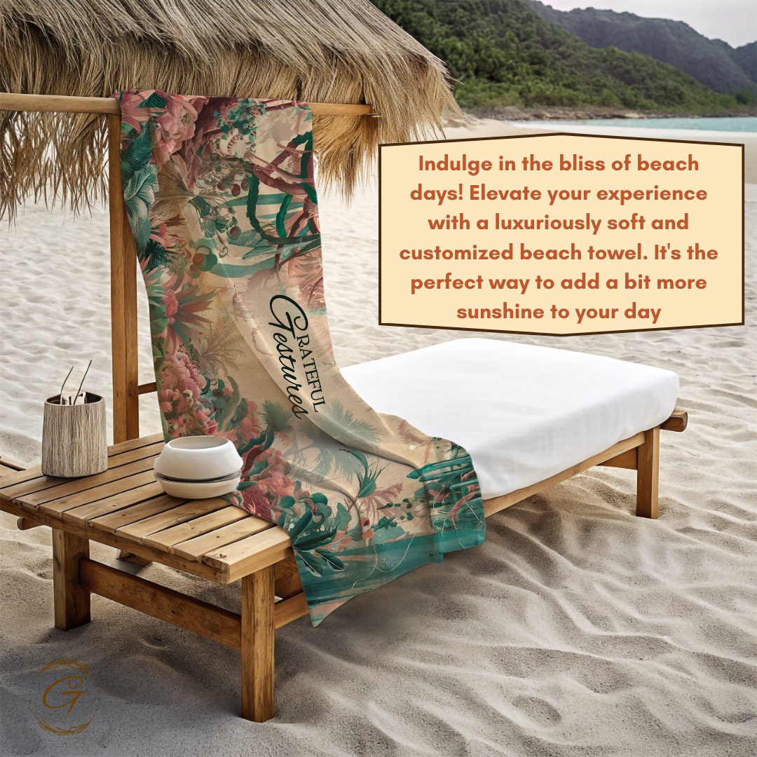 Rain Forest Colorful Beach Towel
