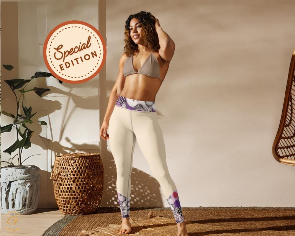 Doodle AOP Design Yoga Shorts and Leggings, Stylish Activewear for Women, High-Waisted Fitness Apparel Comfortable and Trendy Design Bottoms