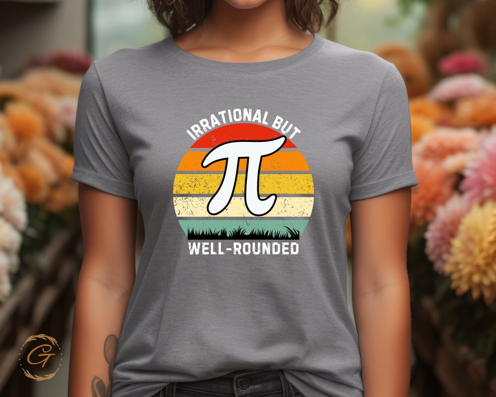 Irrational But Well-Rounded Pi Symbol T-shirt product