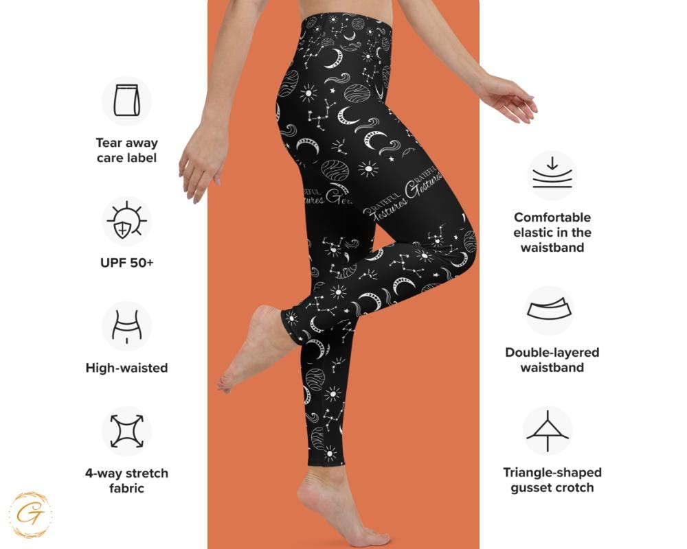 Inspiring Black Astral Yoga Leggings & Shorts