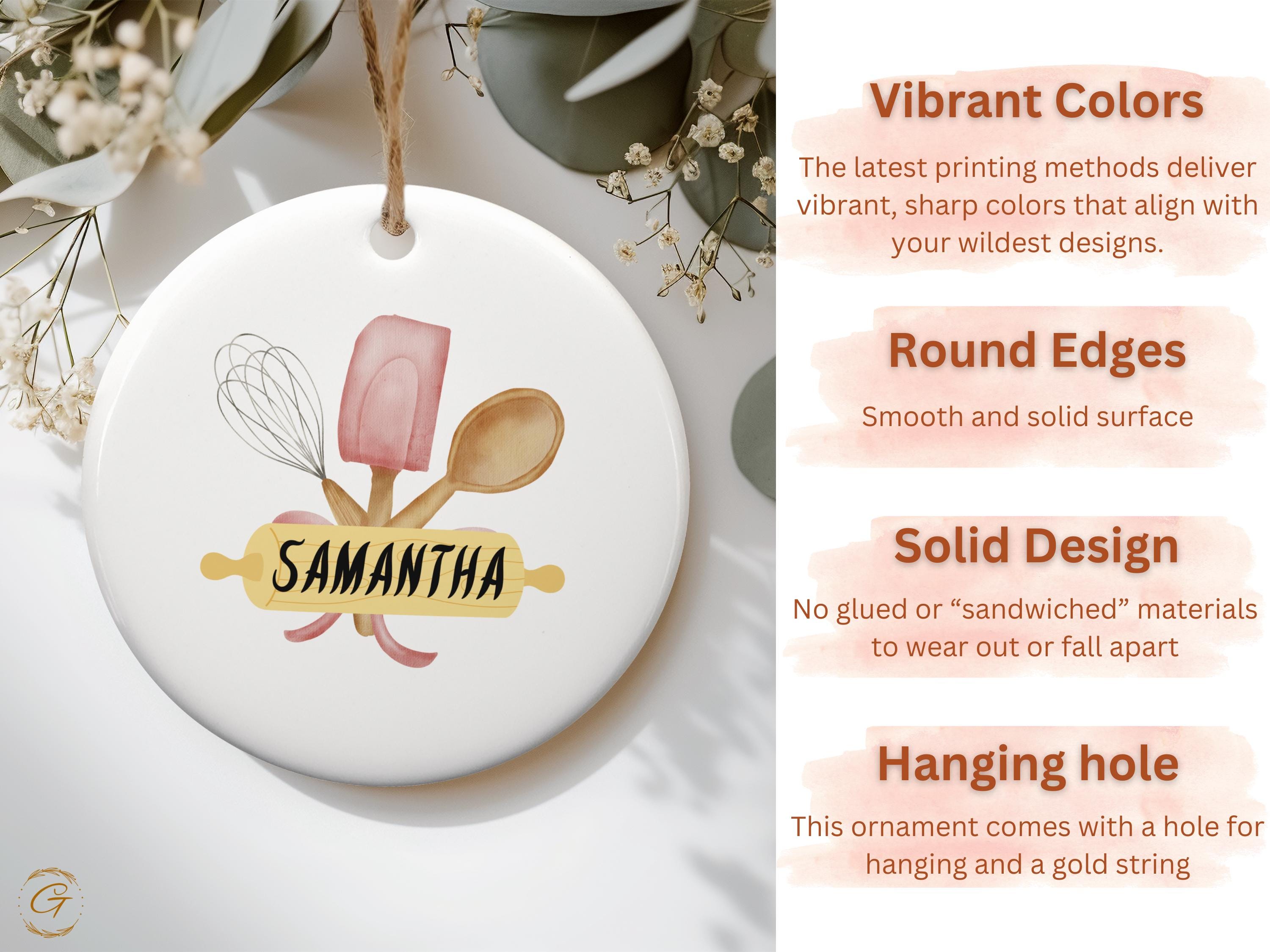 Personalized Chef Ornament, Custom Chef Gift