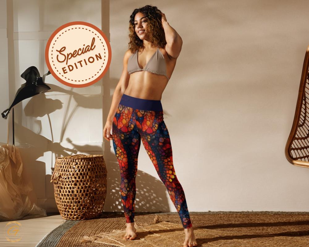 Pangolin Scale AOP Design Yoga Shorts and Leggings