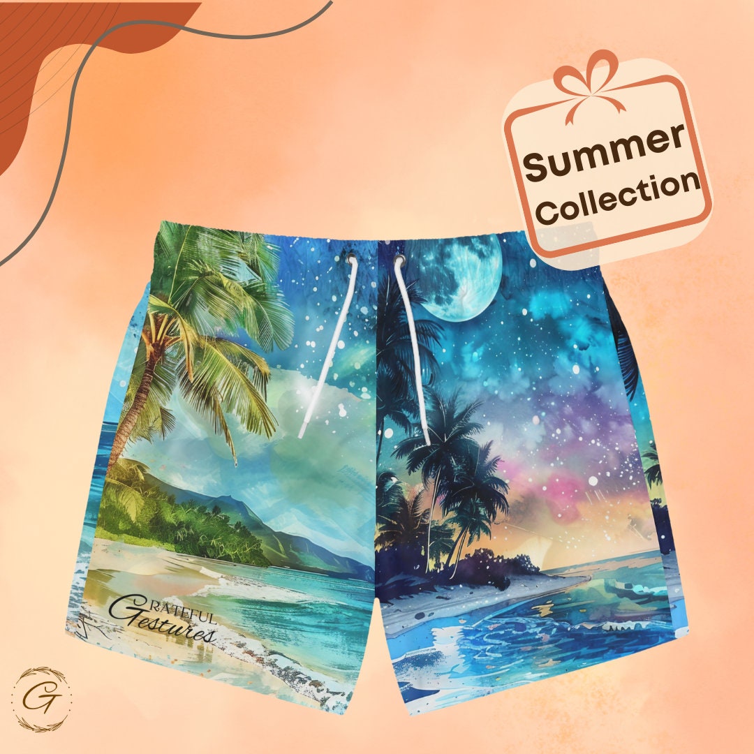 Tropical Beach Swim Shorts