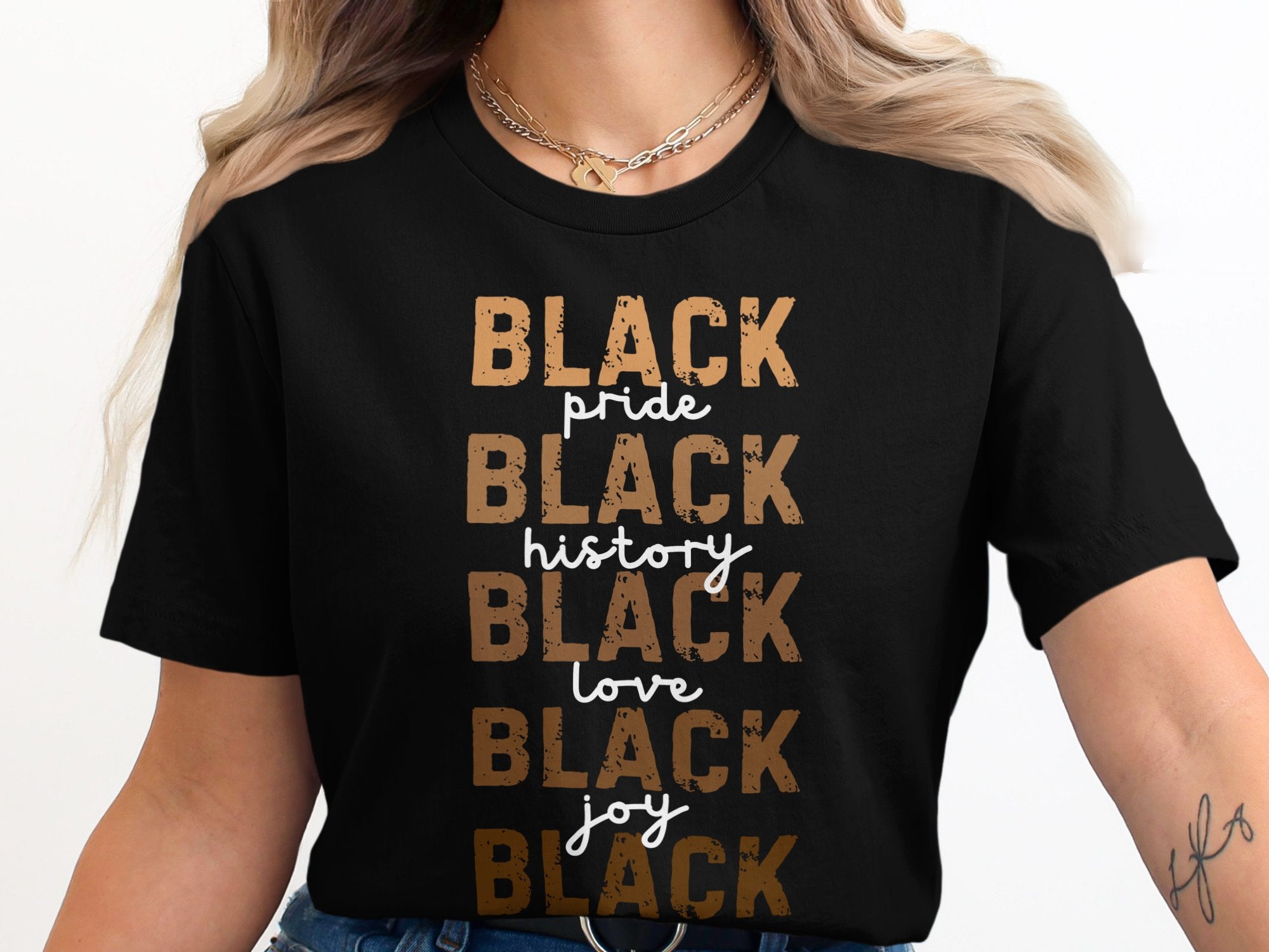 Black Pride History Love Joy Graphic T-shirt product type
