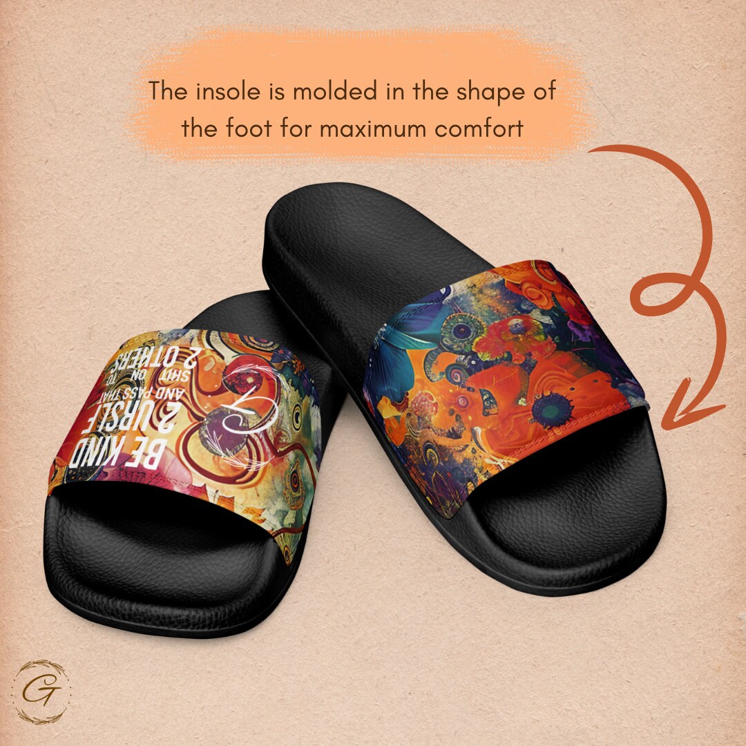 Men's Floral Slides