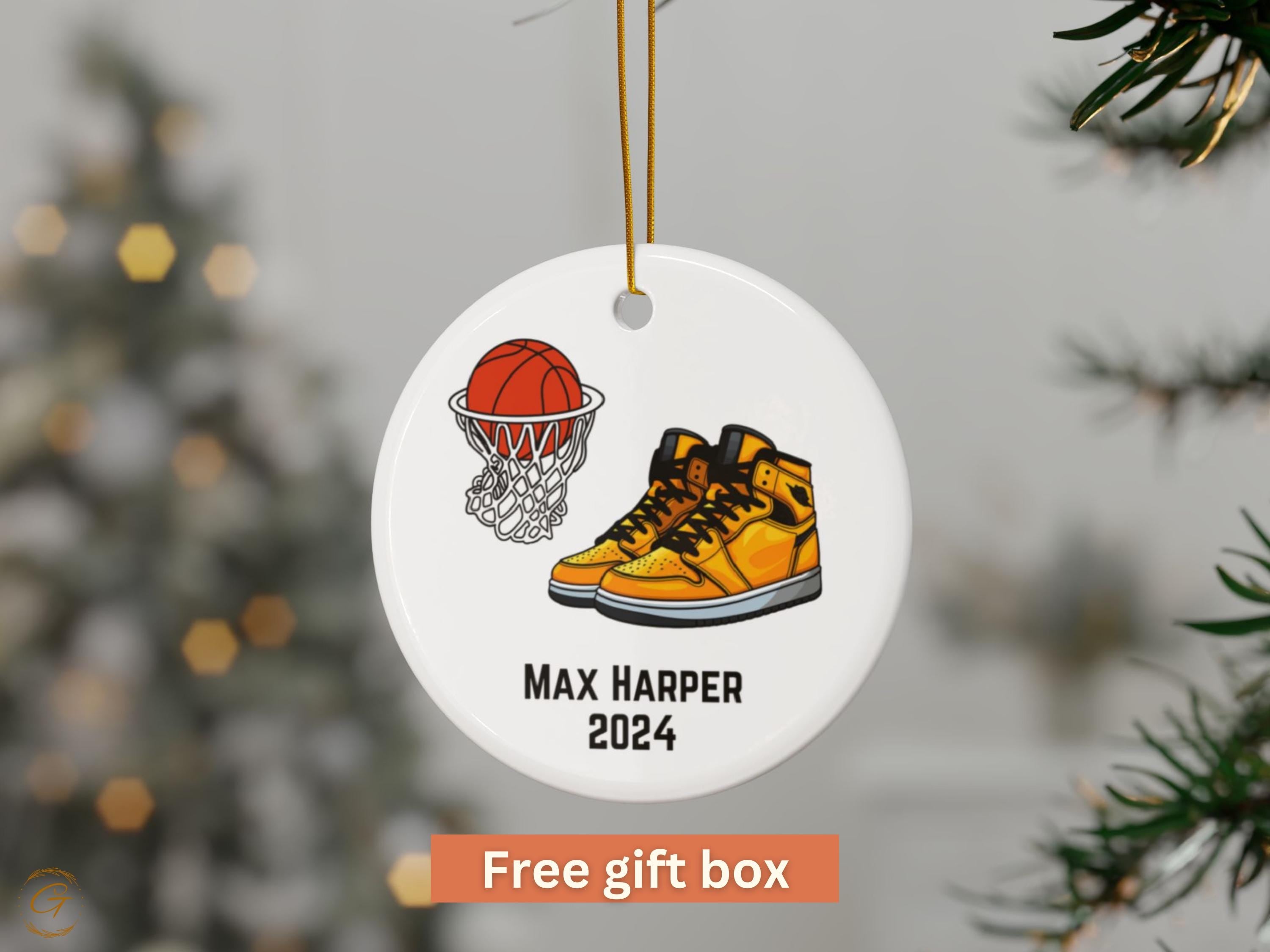 Personalized Basketball Sneaker Ornament