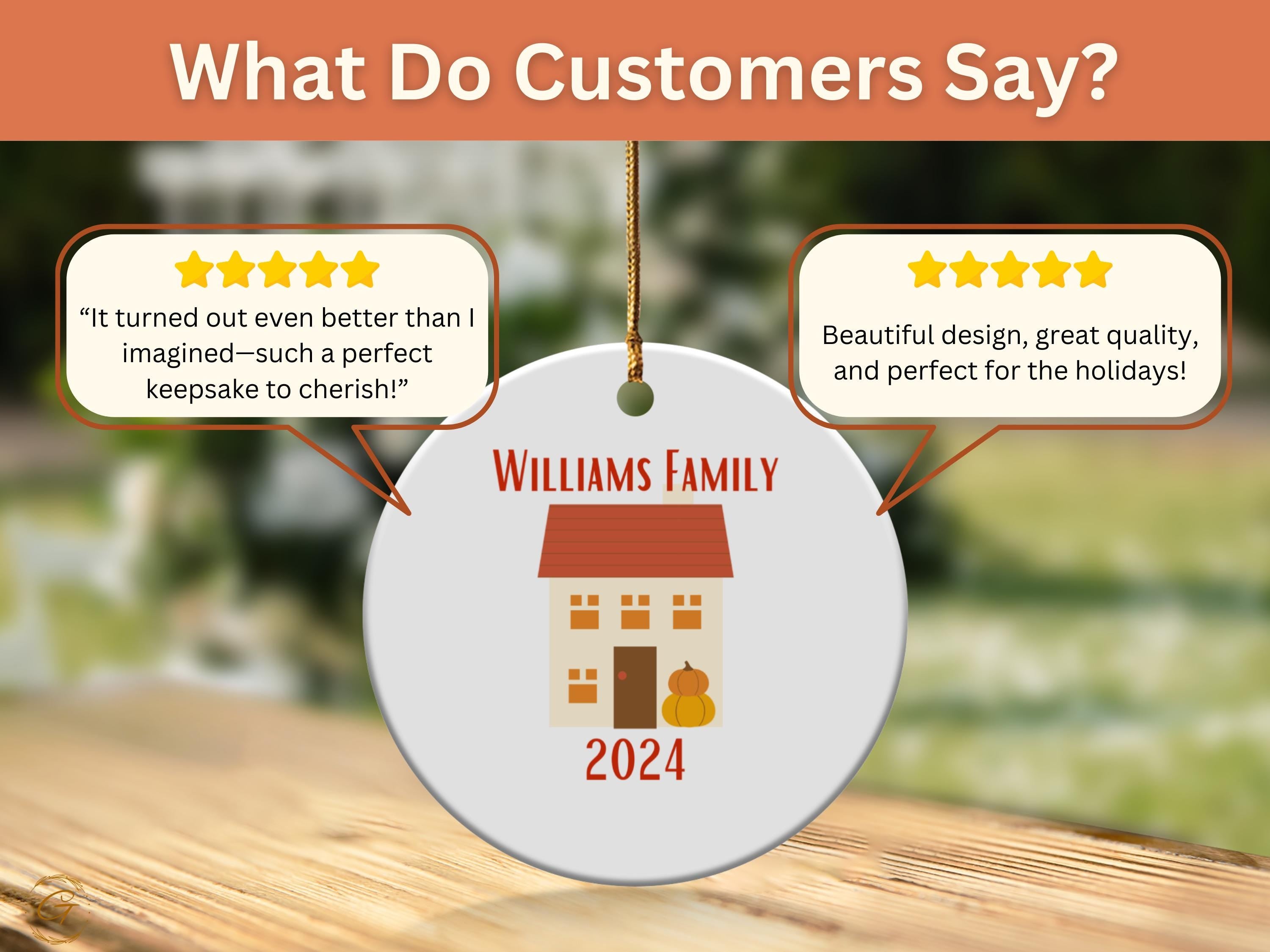 Custom Family House Ornaments, Personalized Family Christmas Ornament 2024 , Home Decor Gifts for New Homeowners, Unique Holiday Decorations