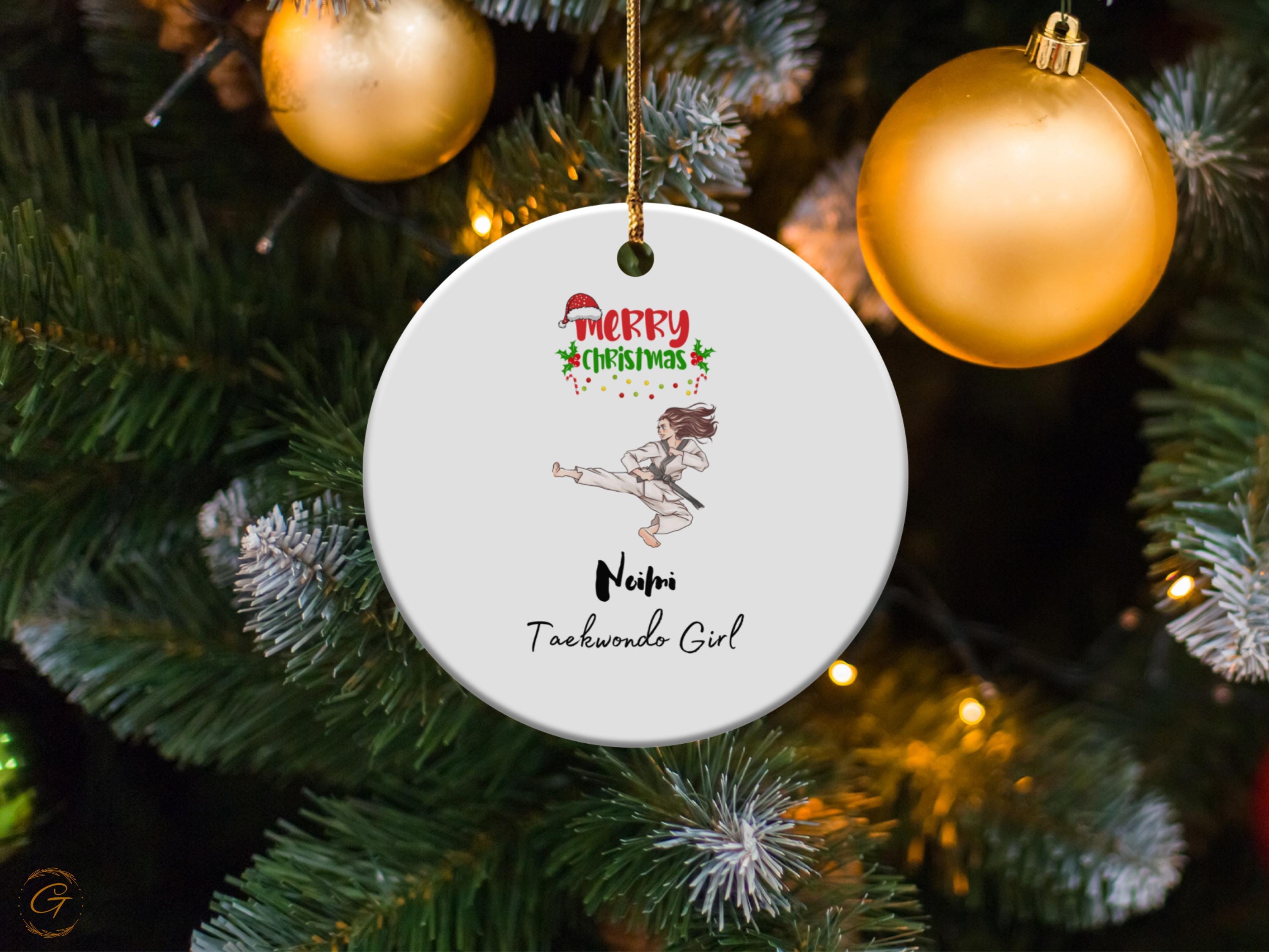 Personalized Taekwondo Ornament
