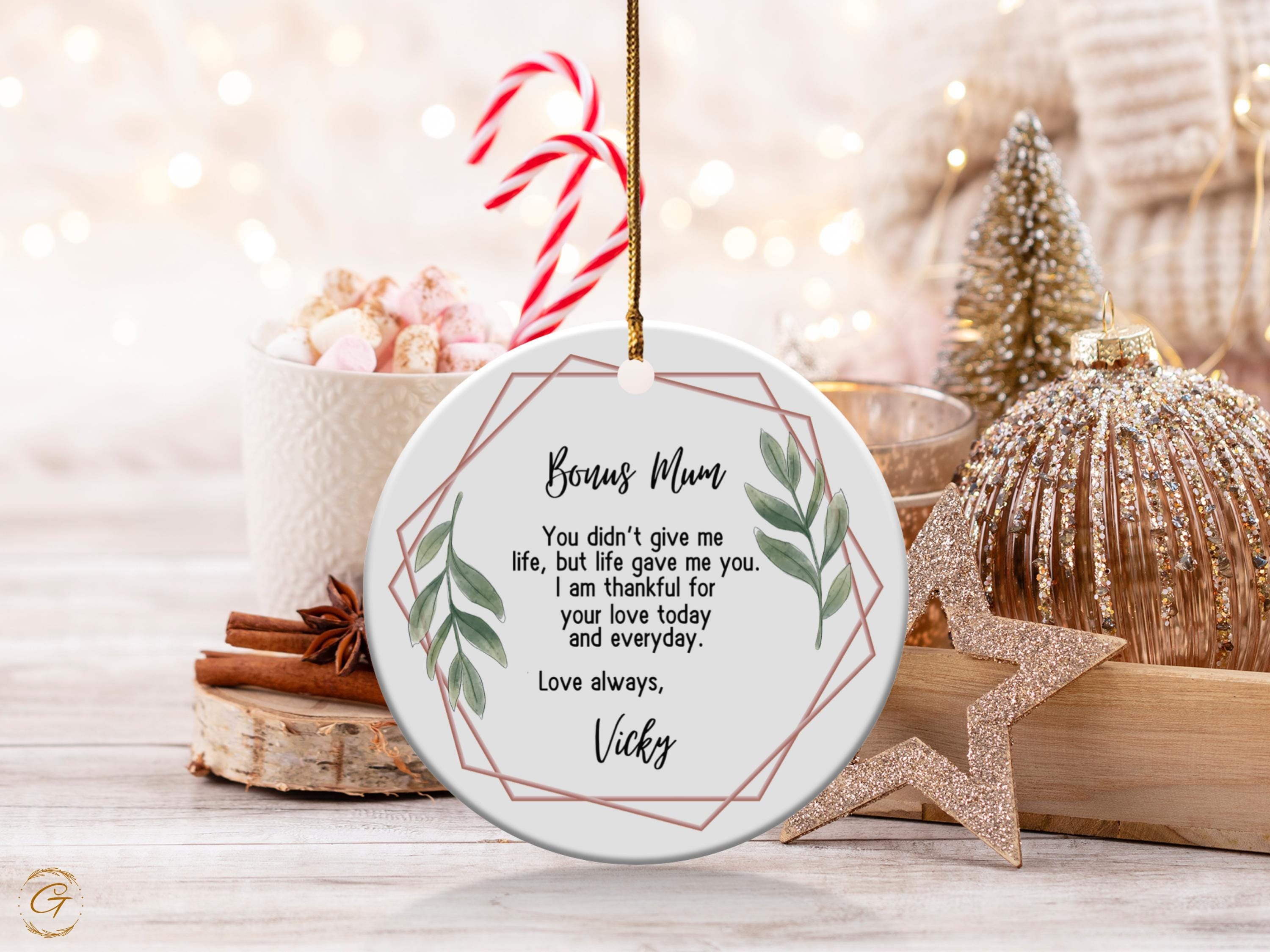 Personalized Step Mum Ornament 2024, Mum Christmas Gift