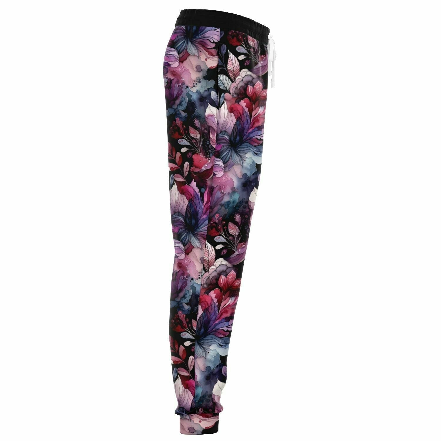 Evolve Floral Print Joggers – Abstract Watercolor Sweatpants