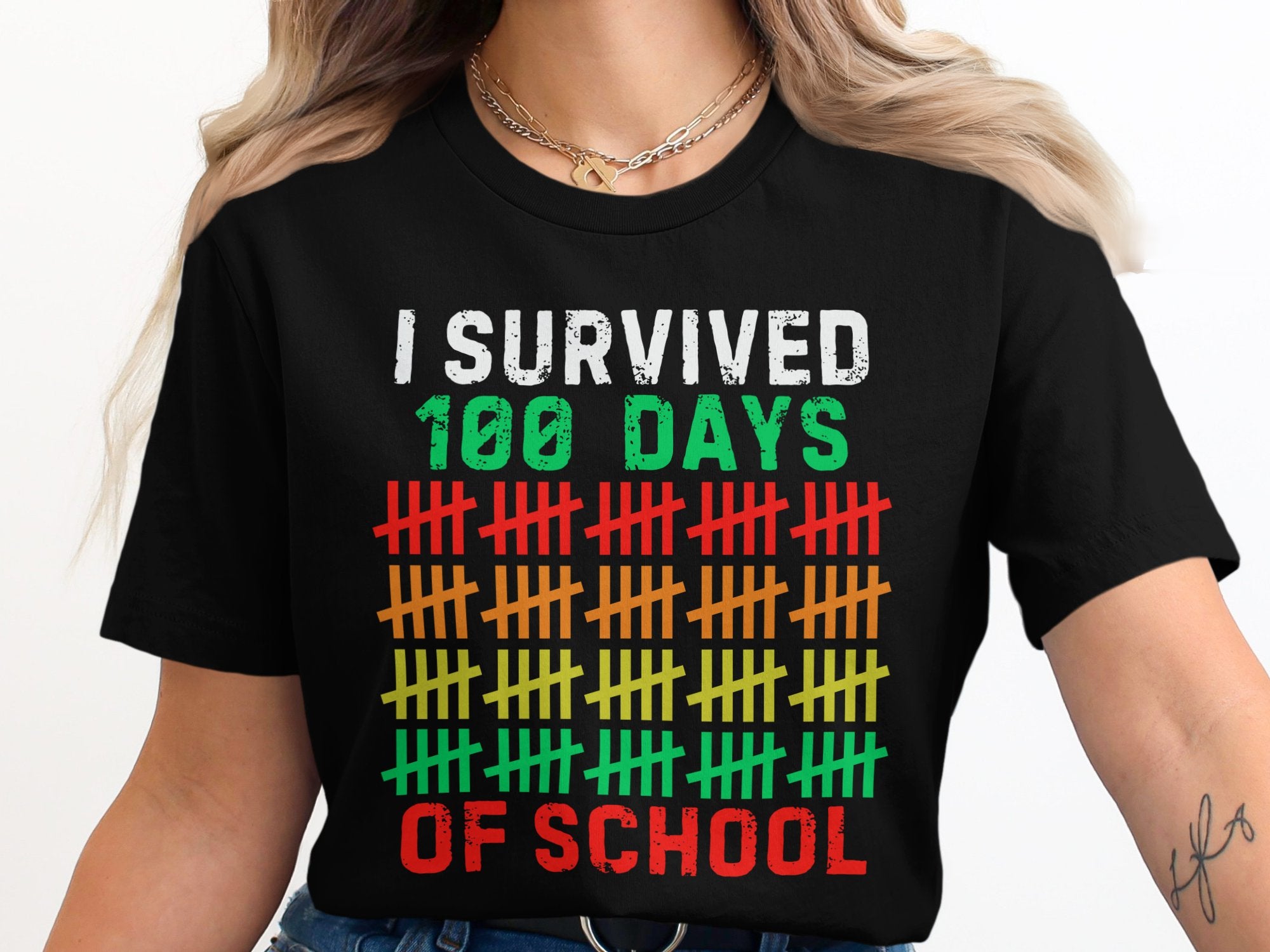 I Survived 100 Days Of School shirt product