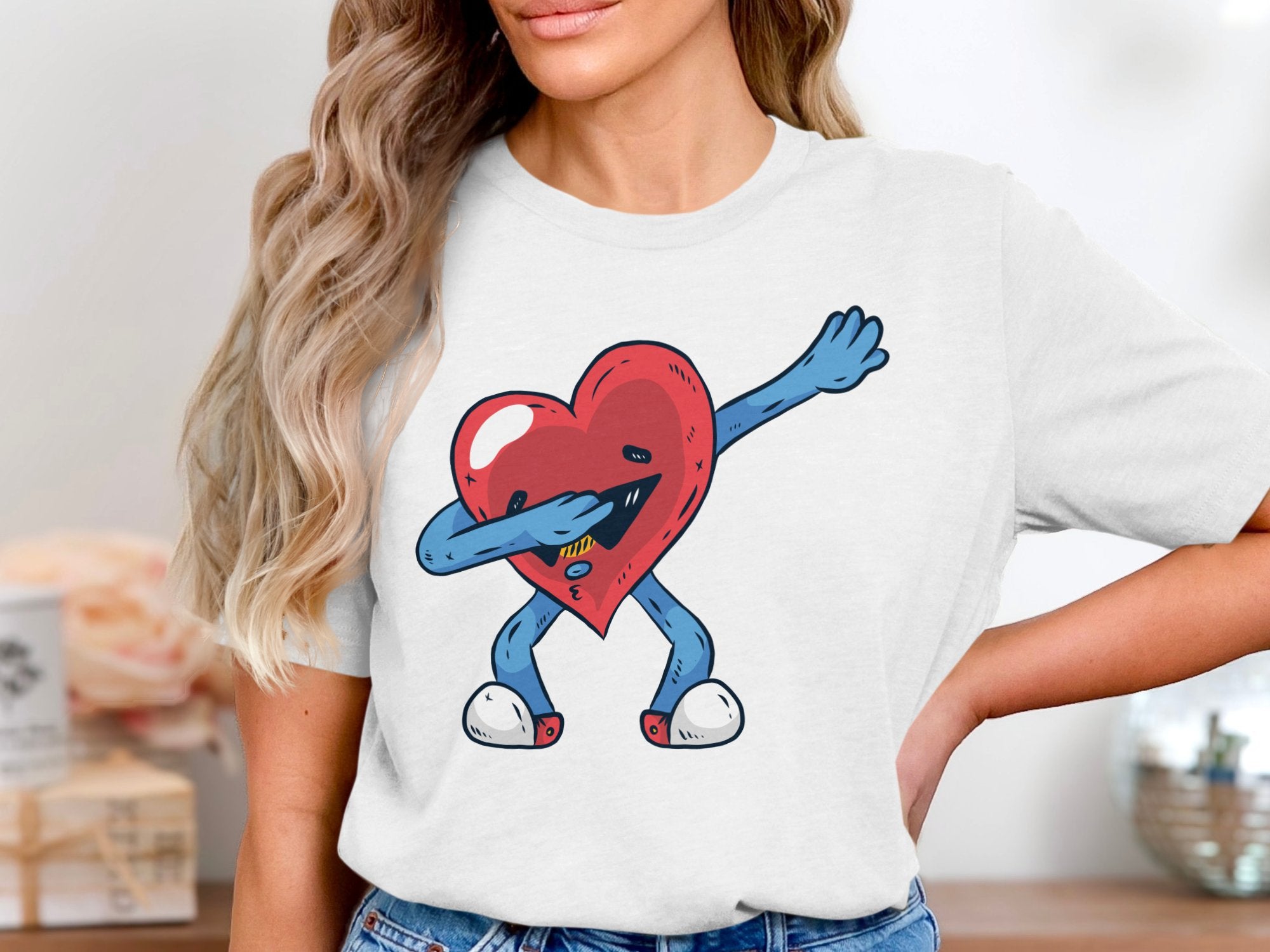Heart Dabbing Character Design T-shirt product