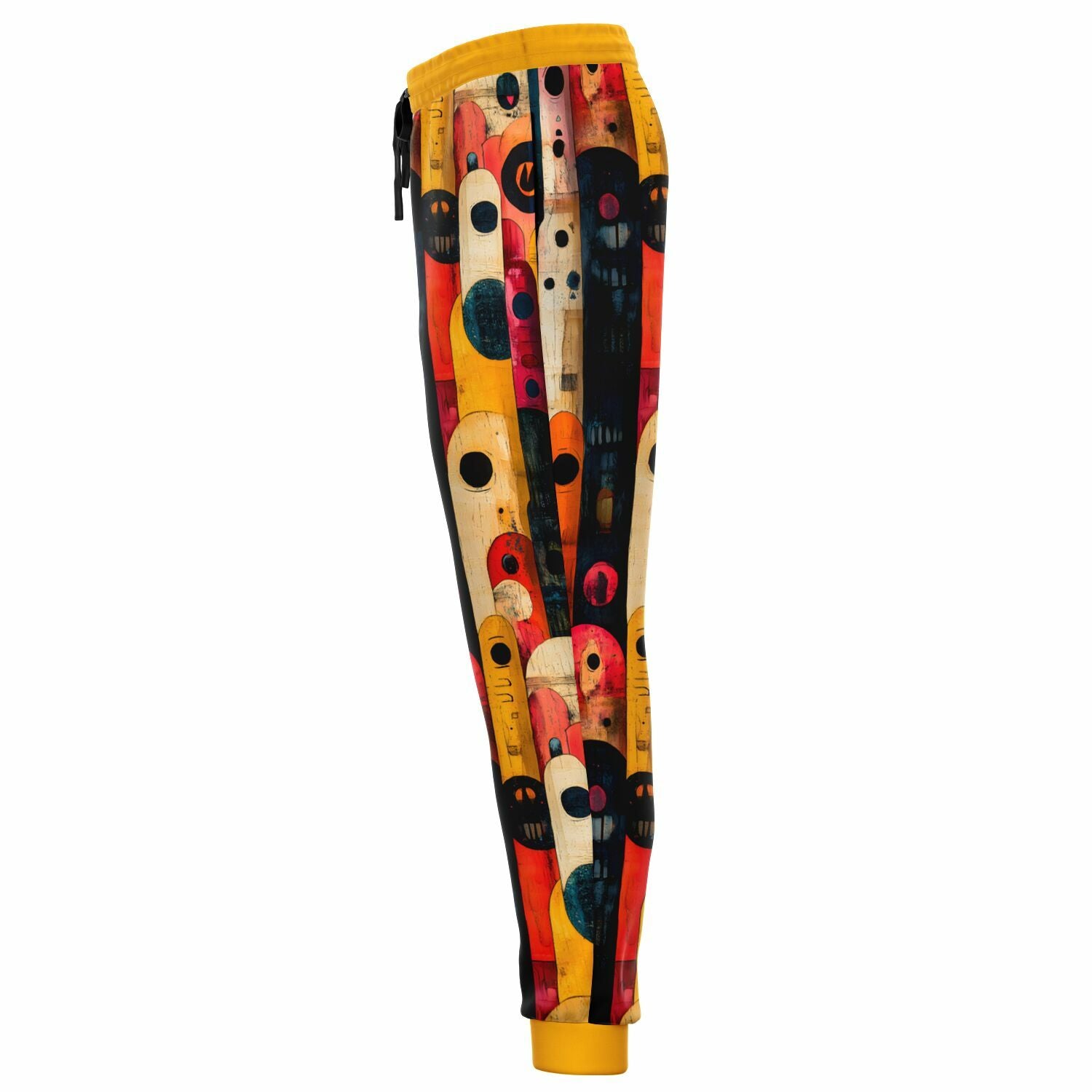 Abstract Retro Art Joggers – Bold Colorful Sweatpants for Men & Women