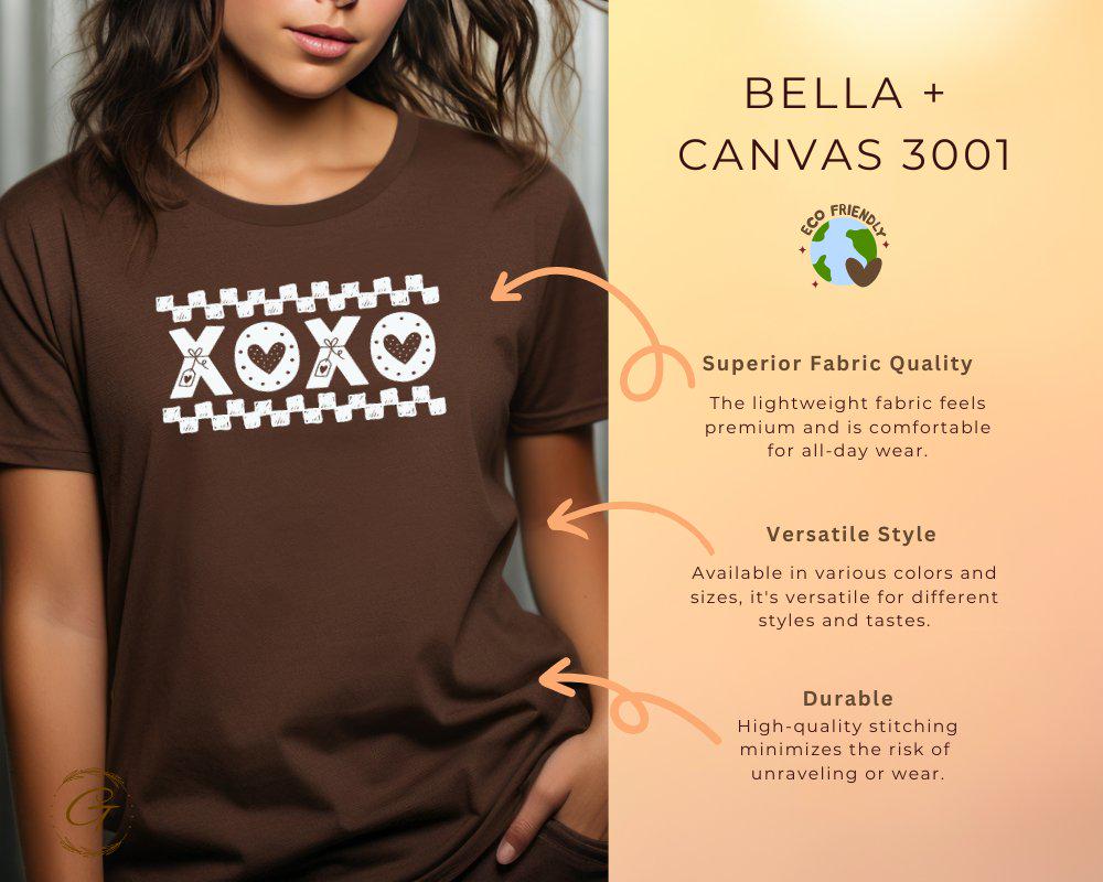 Valentines T-Shirt, Cute XOXO Graphic Tee