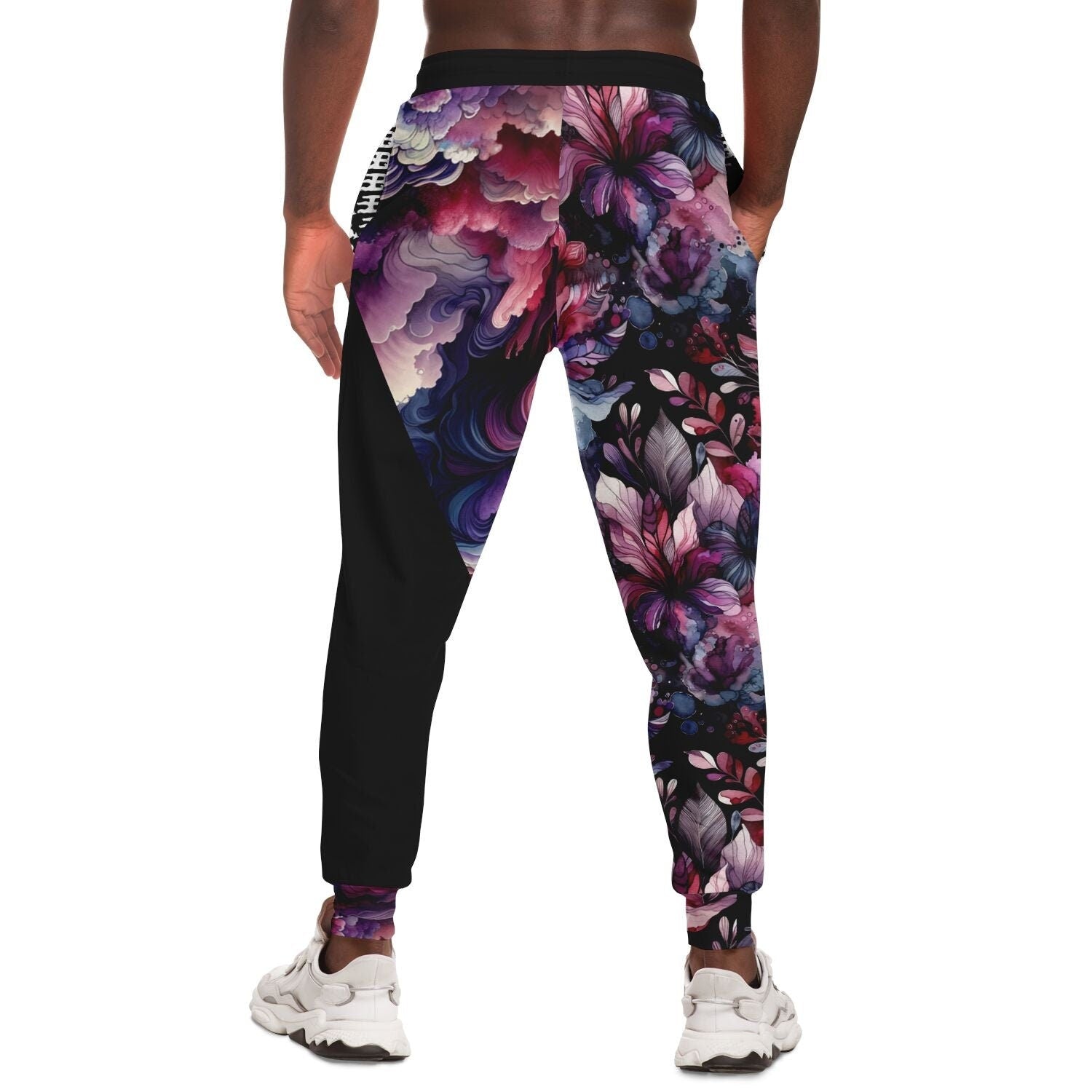 Evolve Floral Print Joggers – Abstract Watercolor Sweatpants