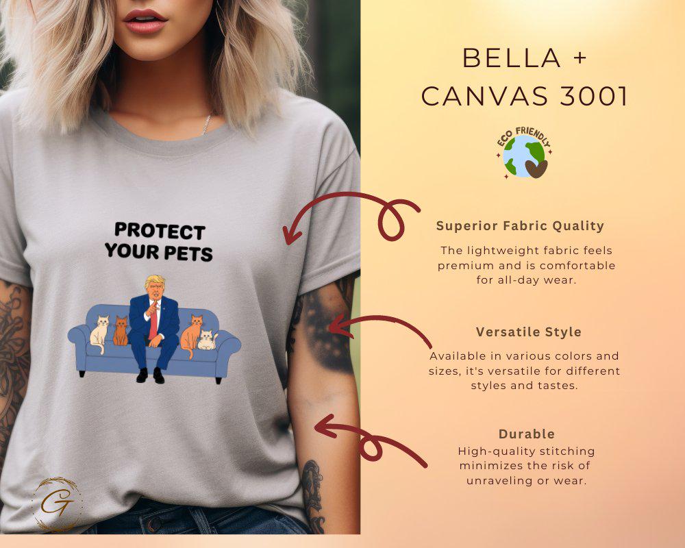 Trump Protect Your Pets T-Shirt, Political Animal Lover Tee