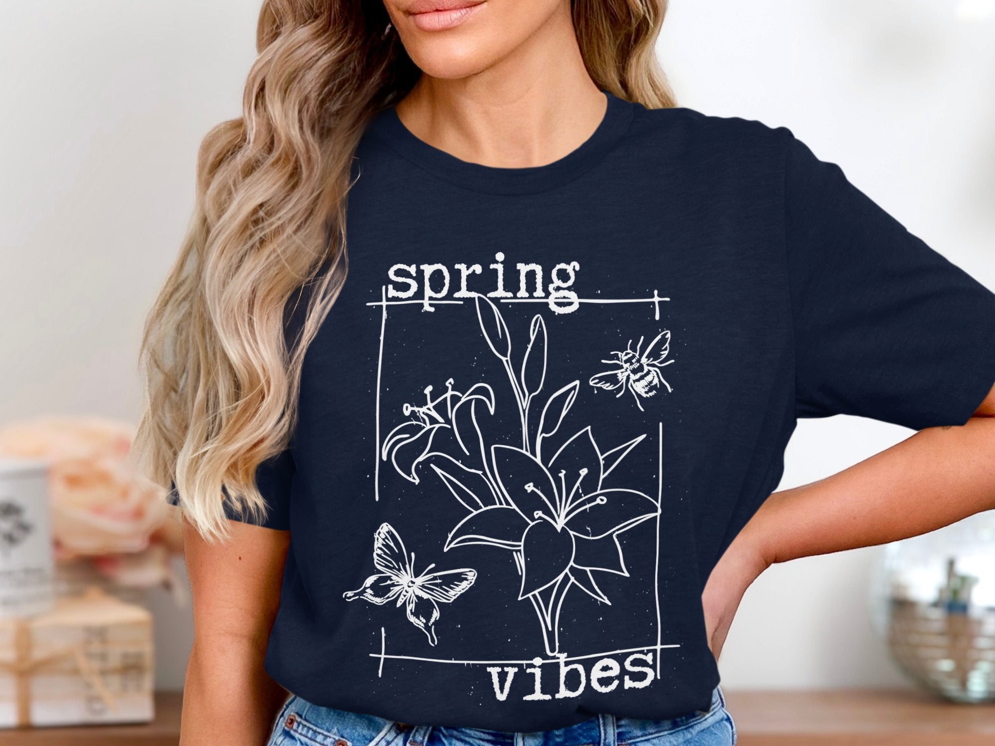 Spring Vibes Floral Print Casual T-Shirt product