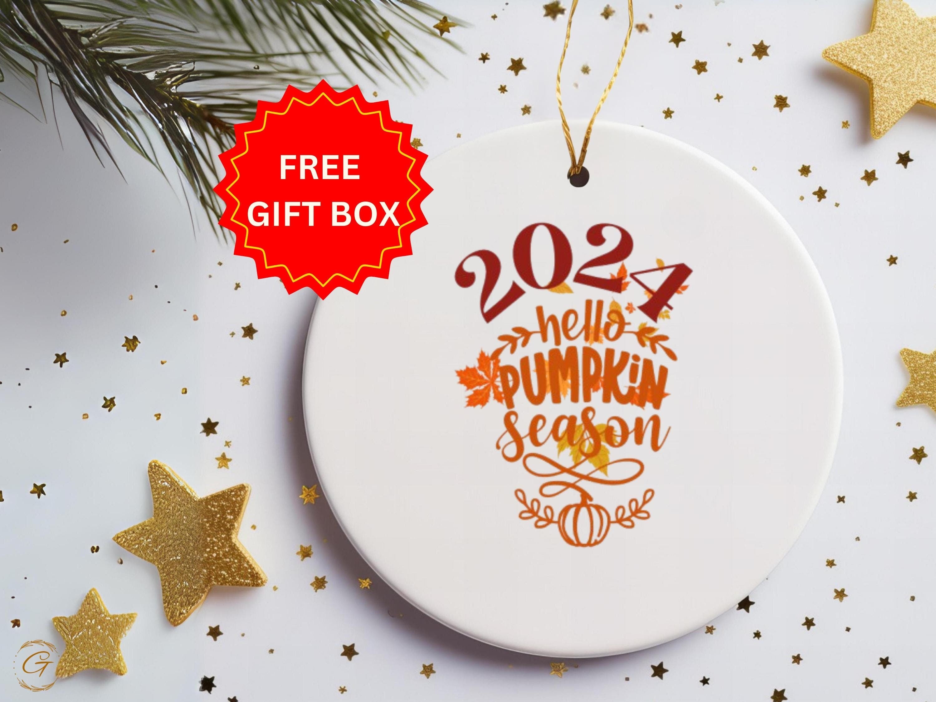 2024 Thanksgiving Pumpkin Season Fall Autumn Ornament, Fall Thanksgiving Ornaments, Rustic Home Decor, Holiday Keepsakes, Ideal Unique Gifts