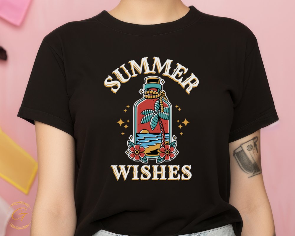 Summer Wishes Bottle Graphic T-Shirt product type