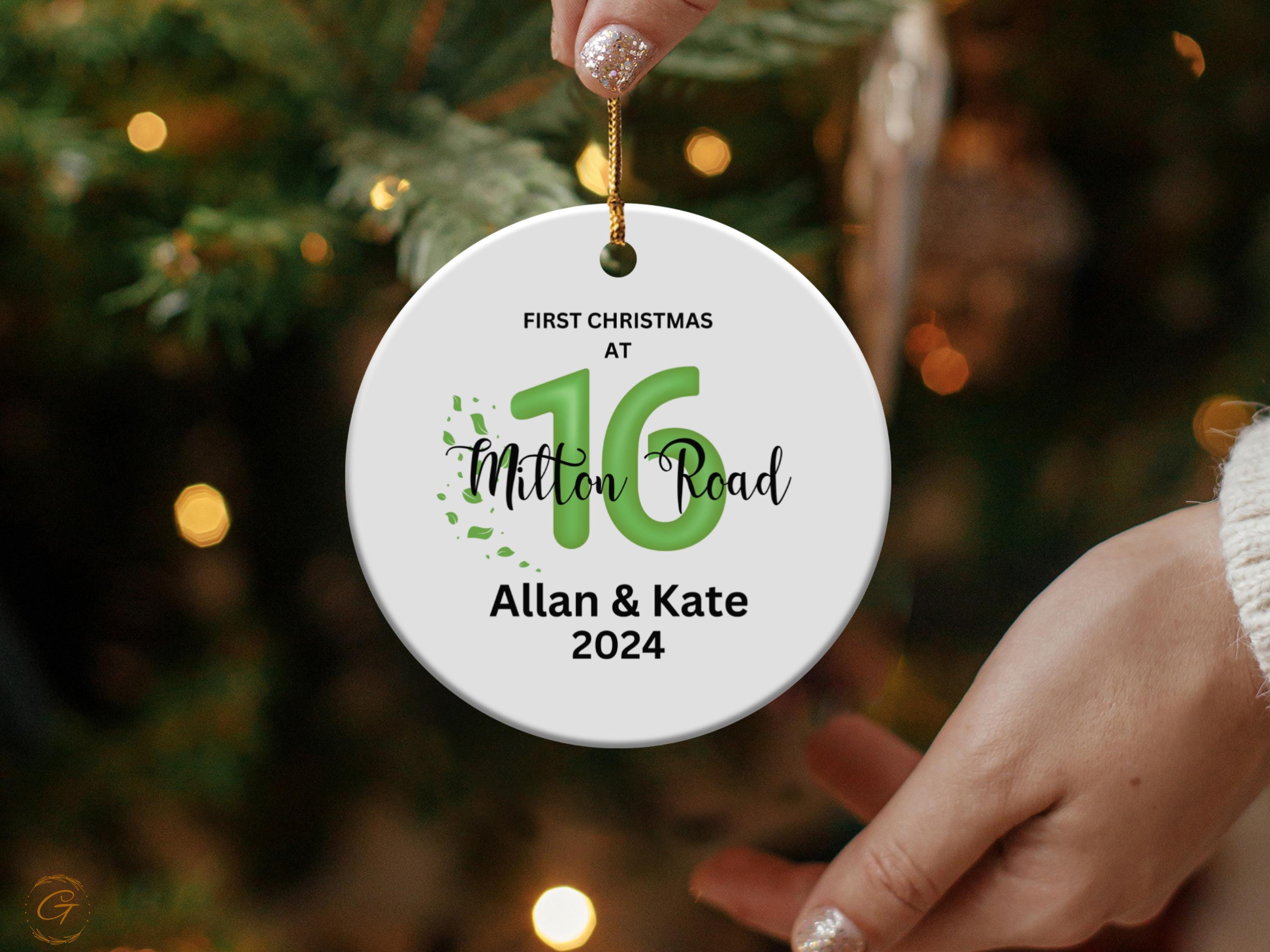Personalized First Christmas New House Ornament, Holiday Keepsake, Personalized Christmas Decorations, Family Gift, Housewarming Ideal Gifts