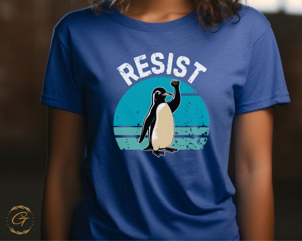 Resist Penguin Graphic Tee Shirt product