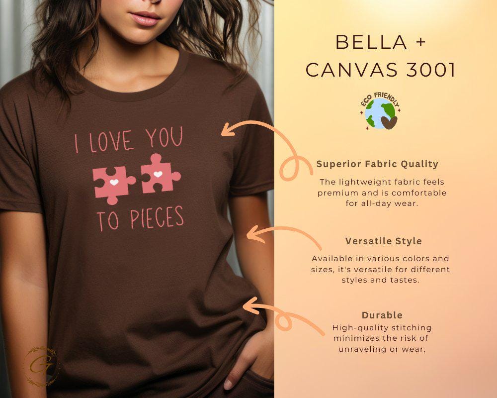 I Love You To Pieces Puzzle Couple Tee