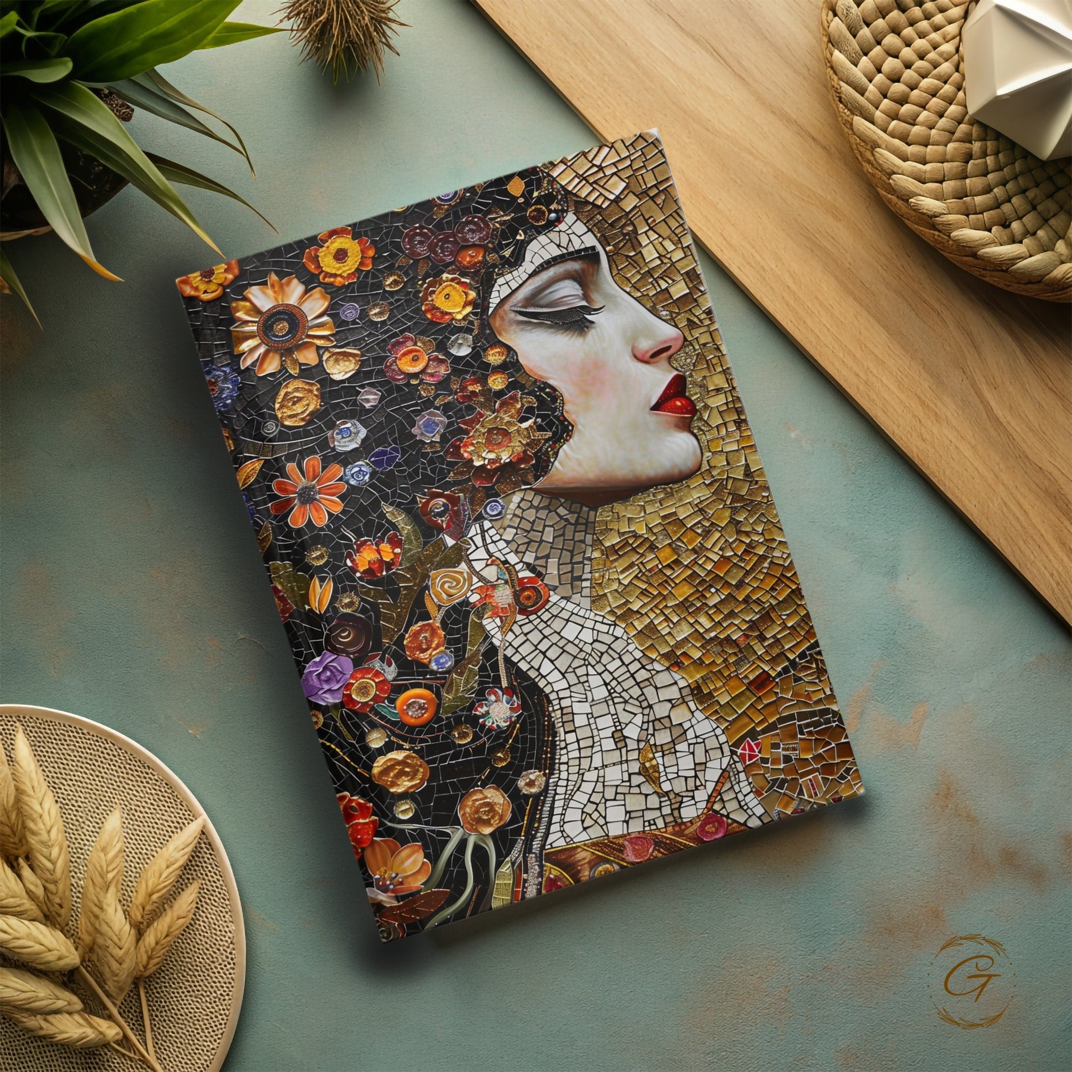 Colorful Artistic Woman Mosaic Journal