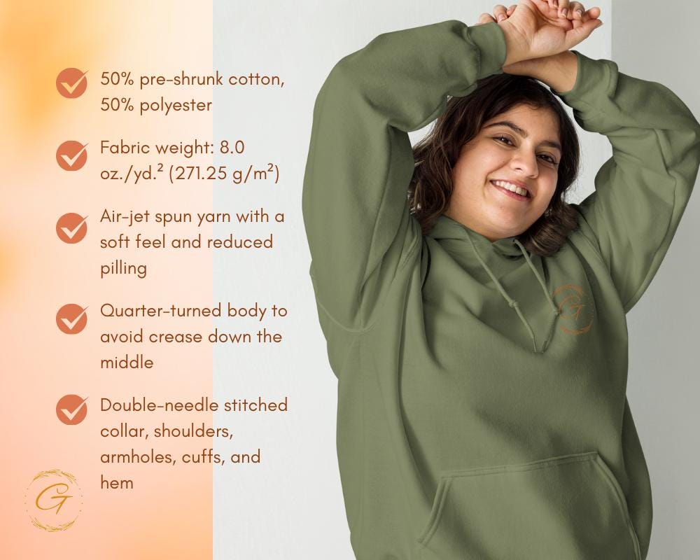 Custom Hoodies with Personalized Print, Left Chest & Wrist Logo Print, Unique Gifts for Her/Him, Cozy and Stylish Designs Hooded Sweatshirts