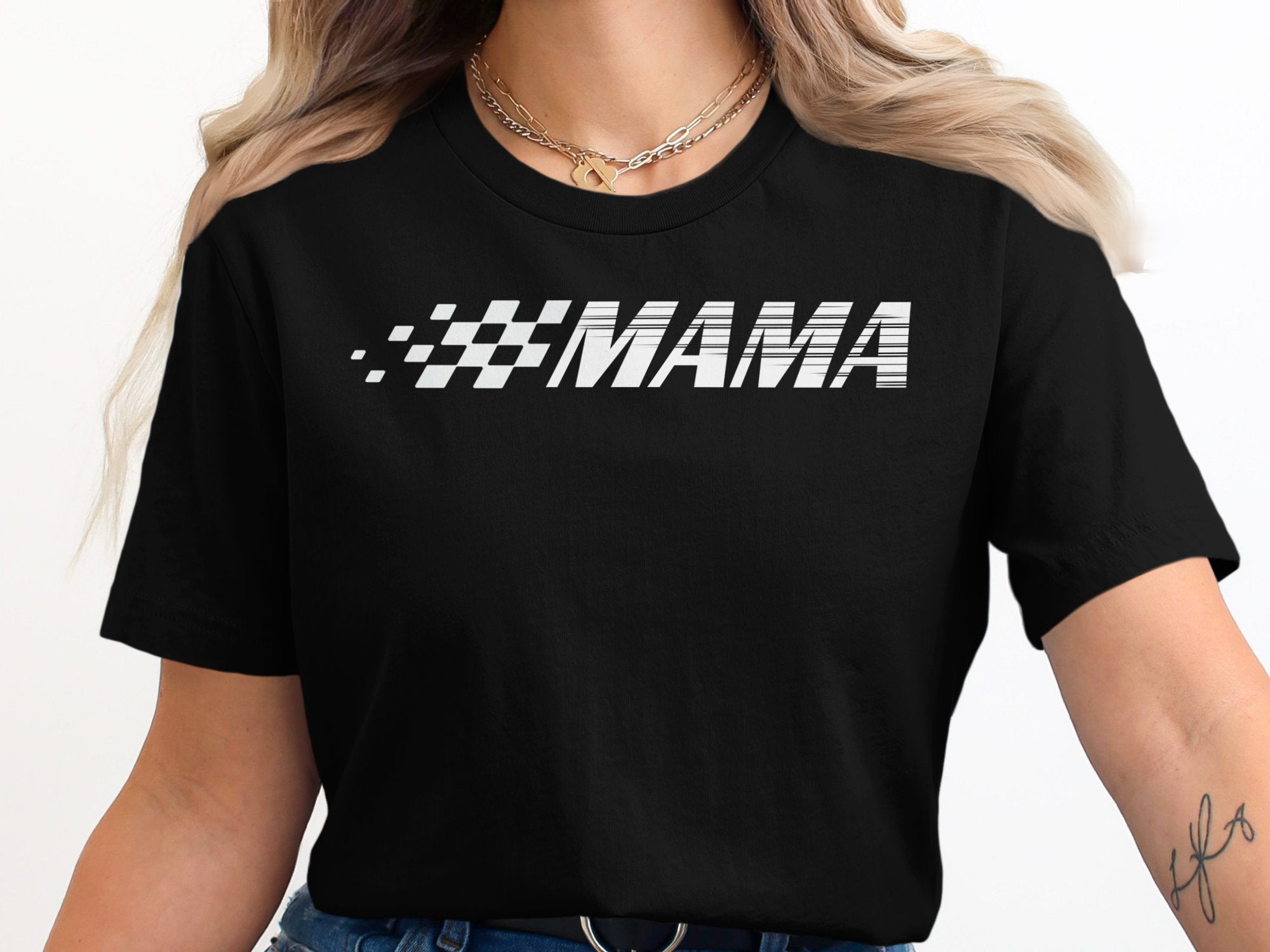 Racing MAMA Graphic Tee For Fashionable Casual Wear product