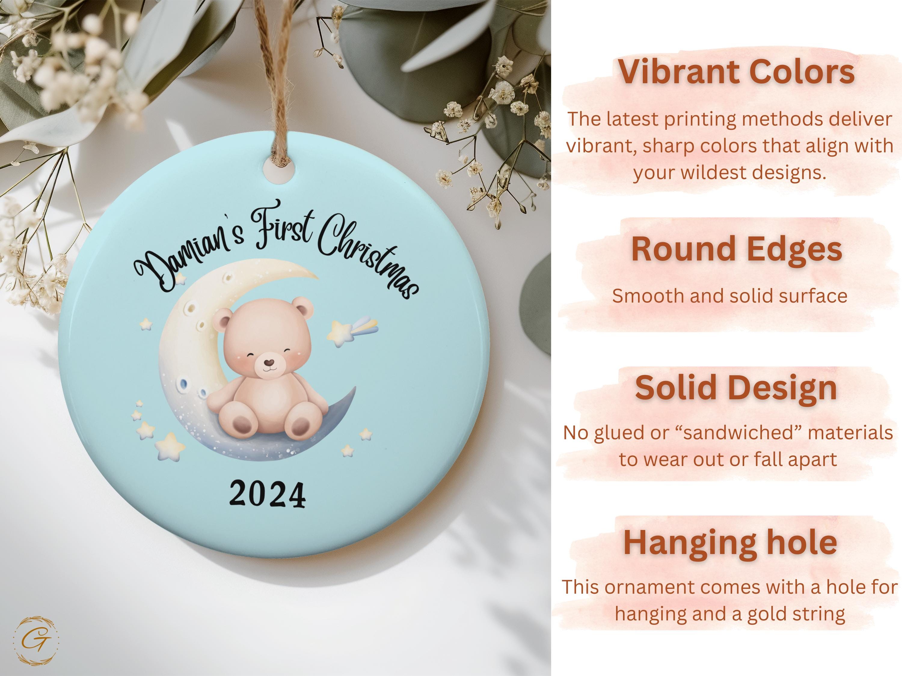 Personalized Baby's First Christmas Ornament