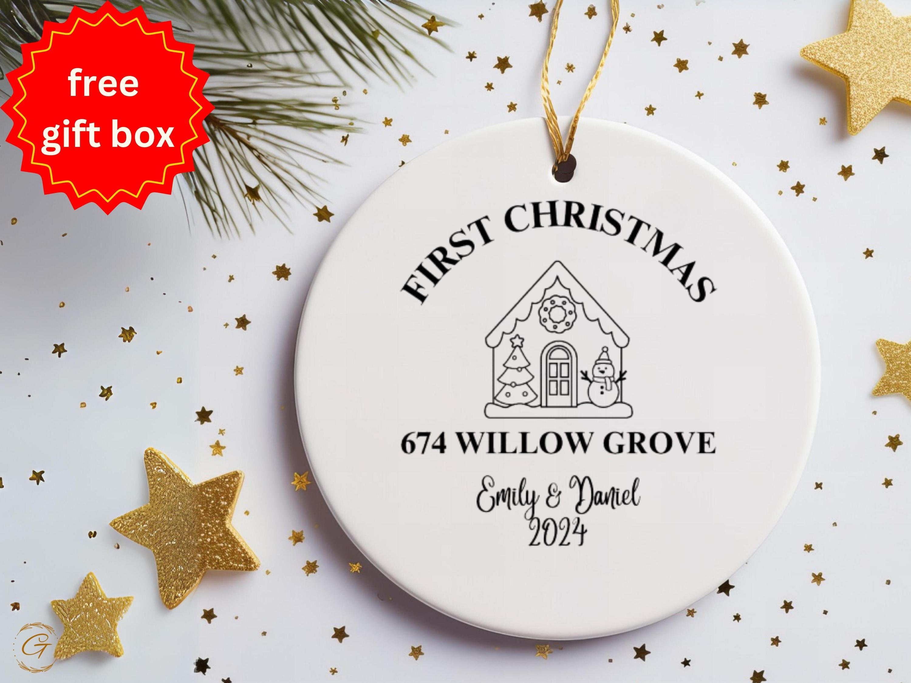 Personalized First Christmas Ornament, Personalized Family Ornament