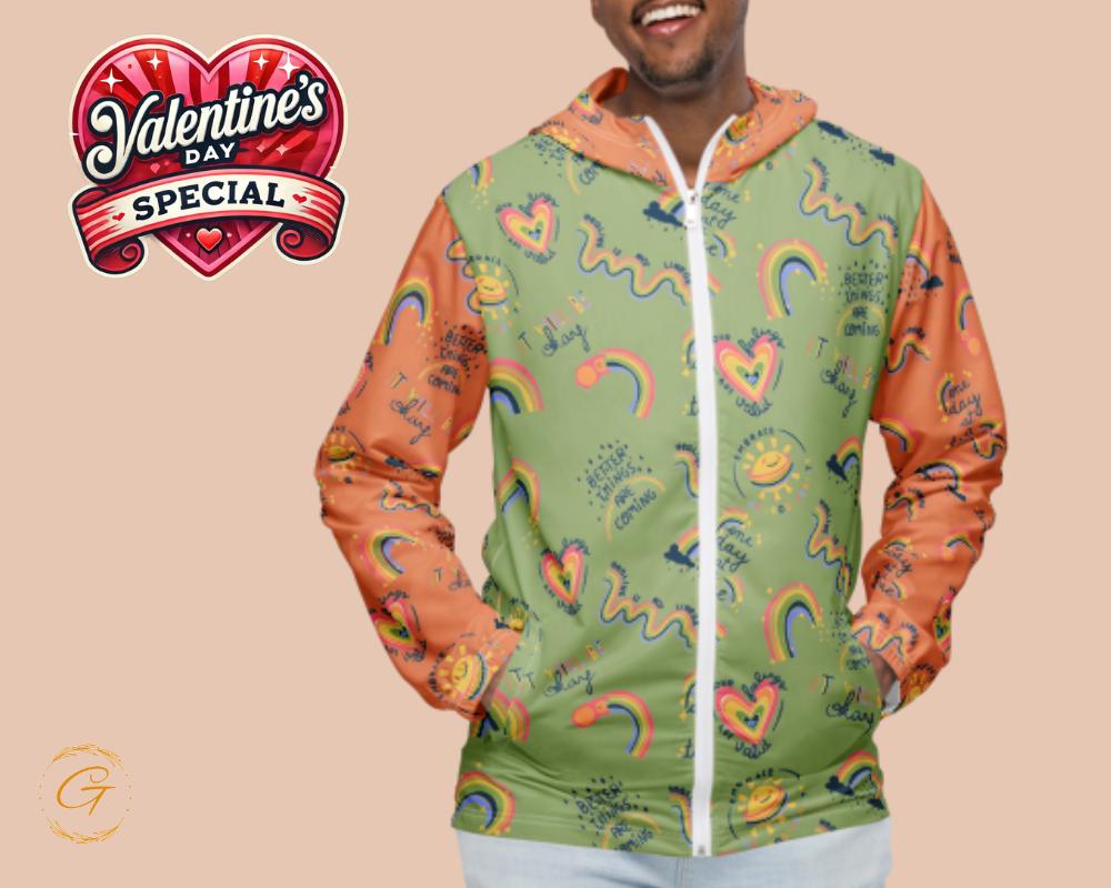 Men’s Windbreaker Mental Health Awareness Jacket