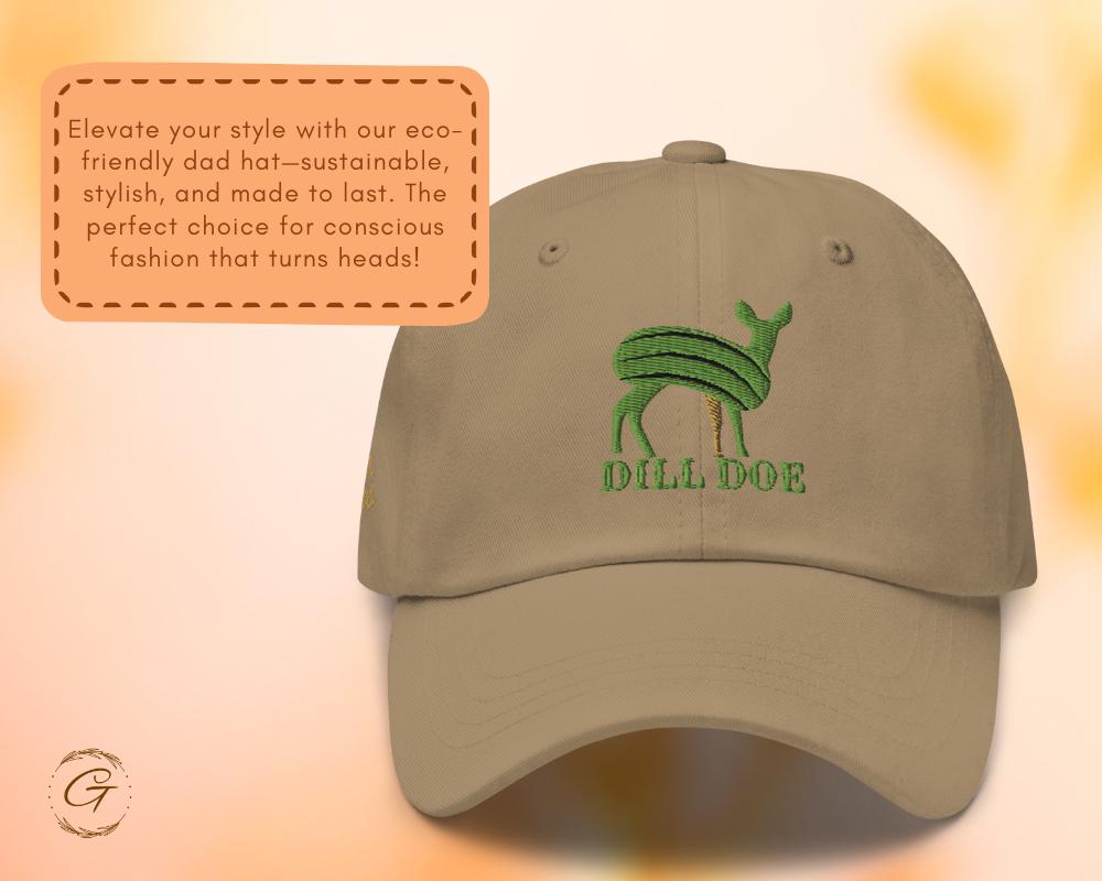 Dill Doe Dad Hat, Funny Embroidered Hat