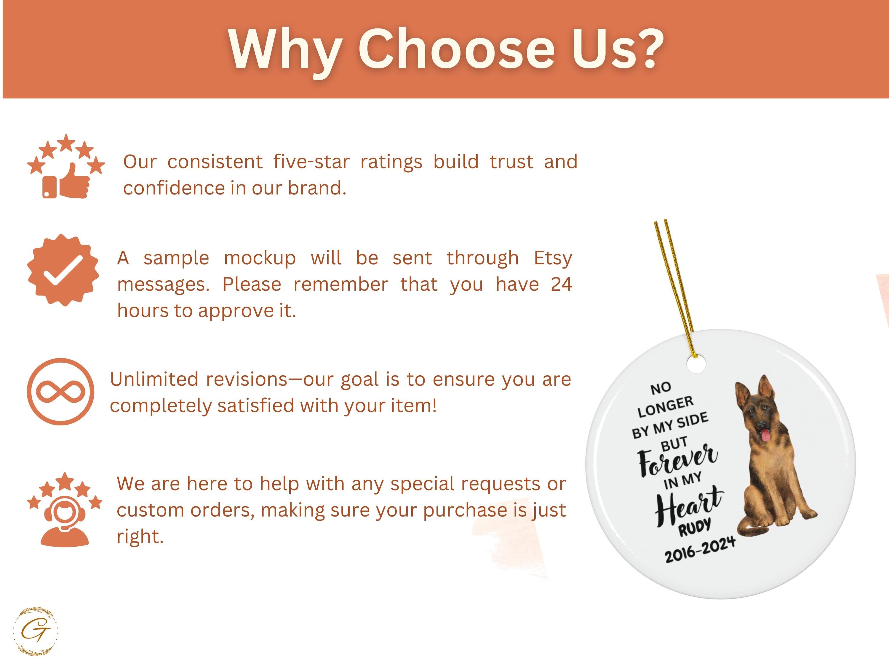 Custom Pet Memorial Dog Ornament, Dog Remembrance